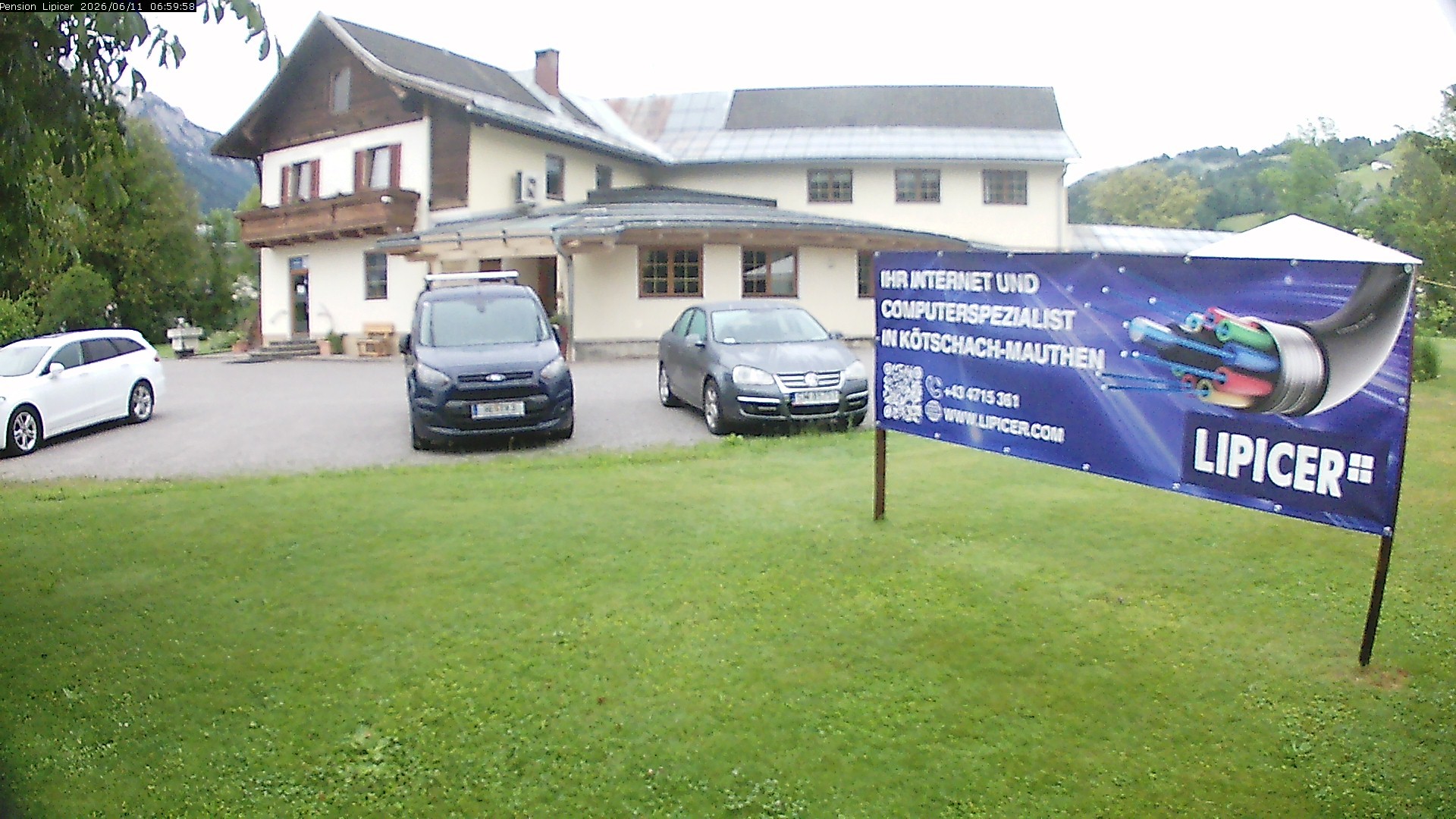 Archived image Webcam Kötschach Mauthen Hotel Lipicer, Carinthia