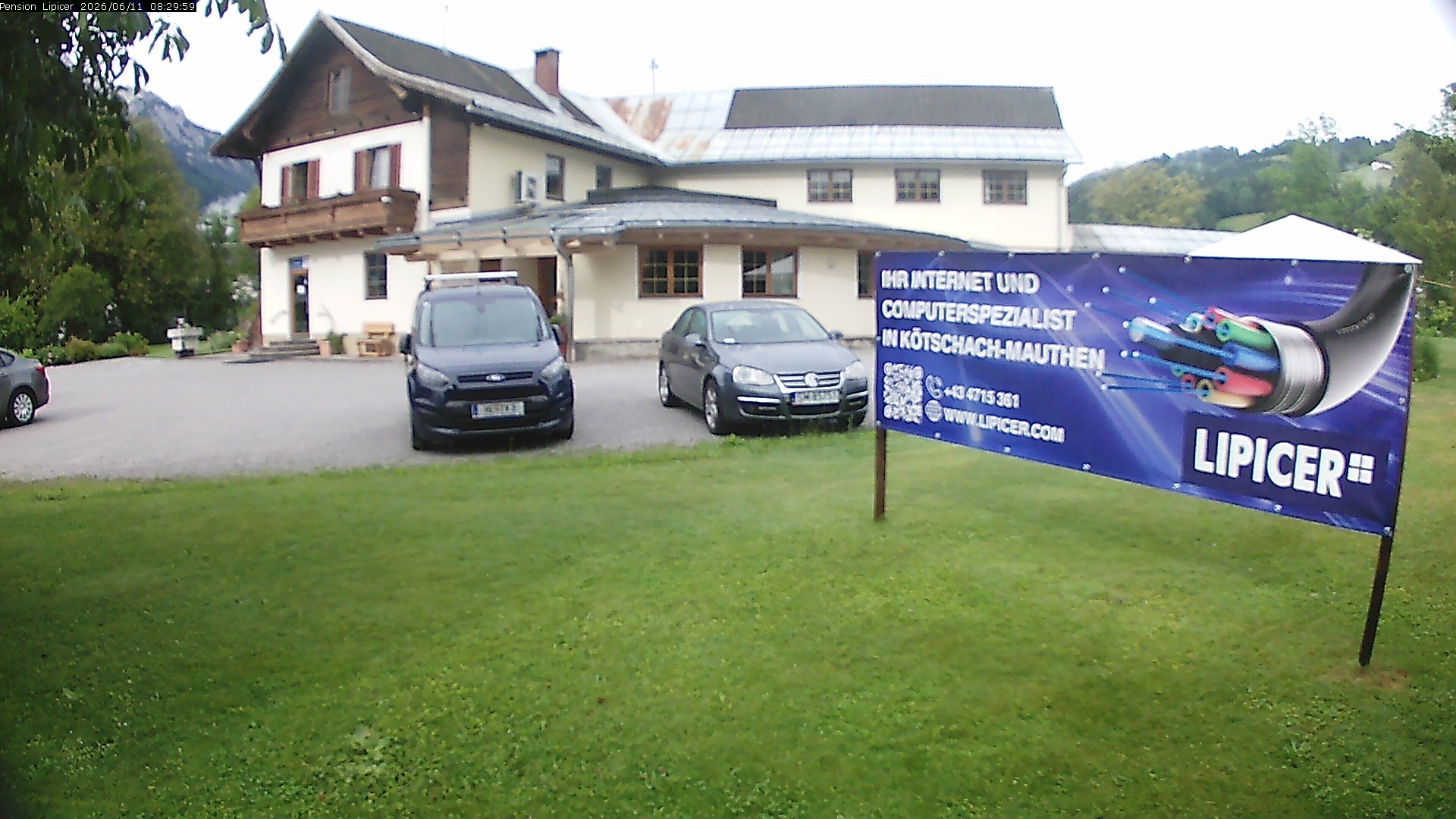 Archived image Webcam Kötschach Mauthen Hotel Lipicer, Carinthia
