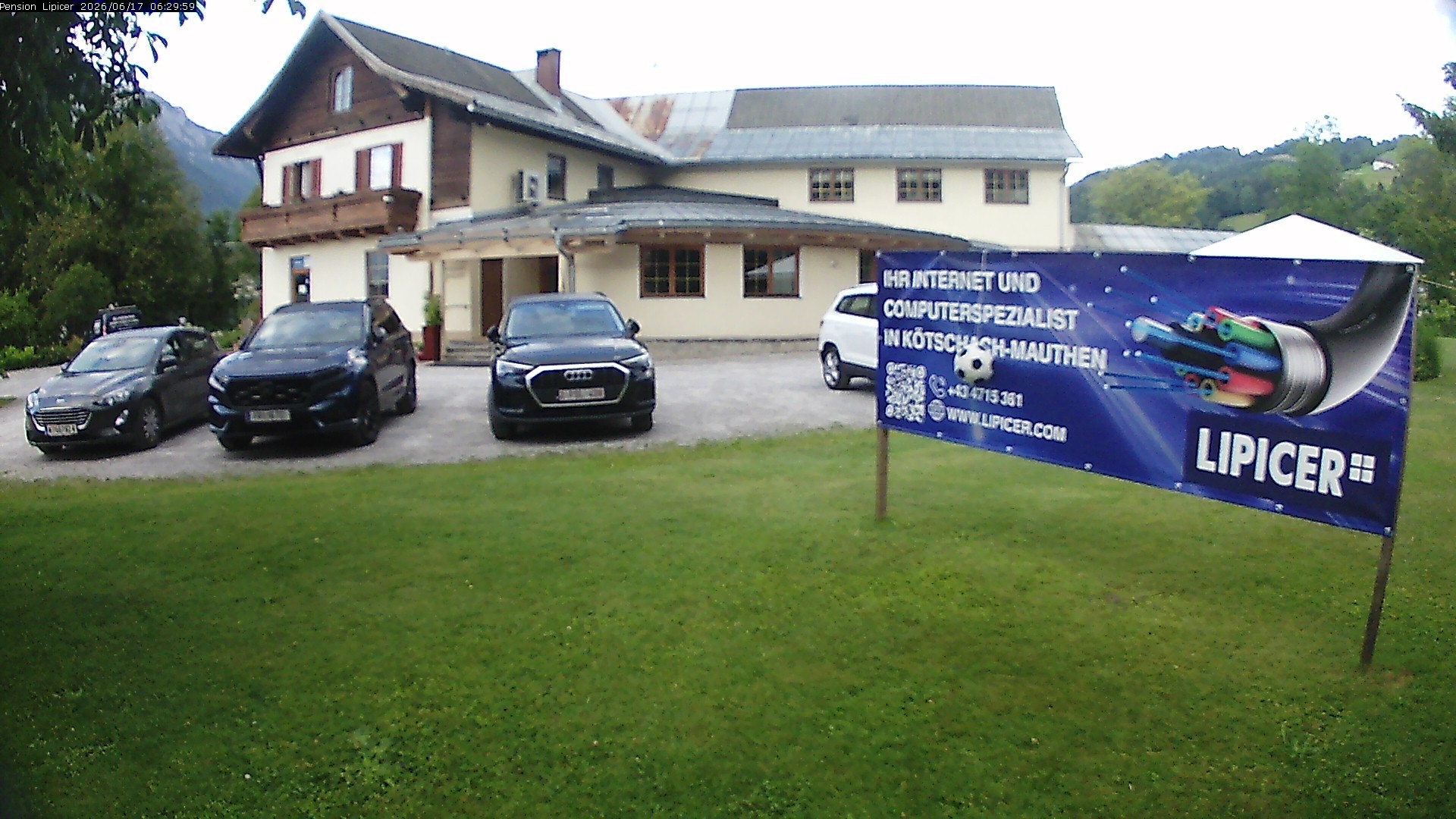Archived image Webcam Kötschach Mauthen Hotel Lipicer, Carinthia