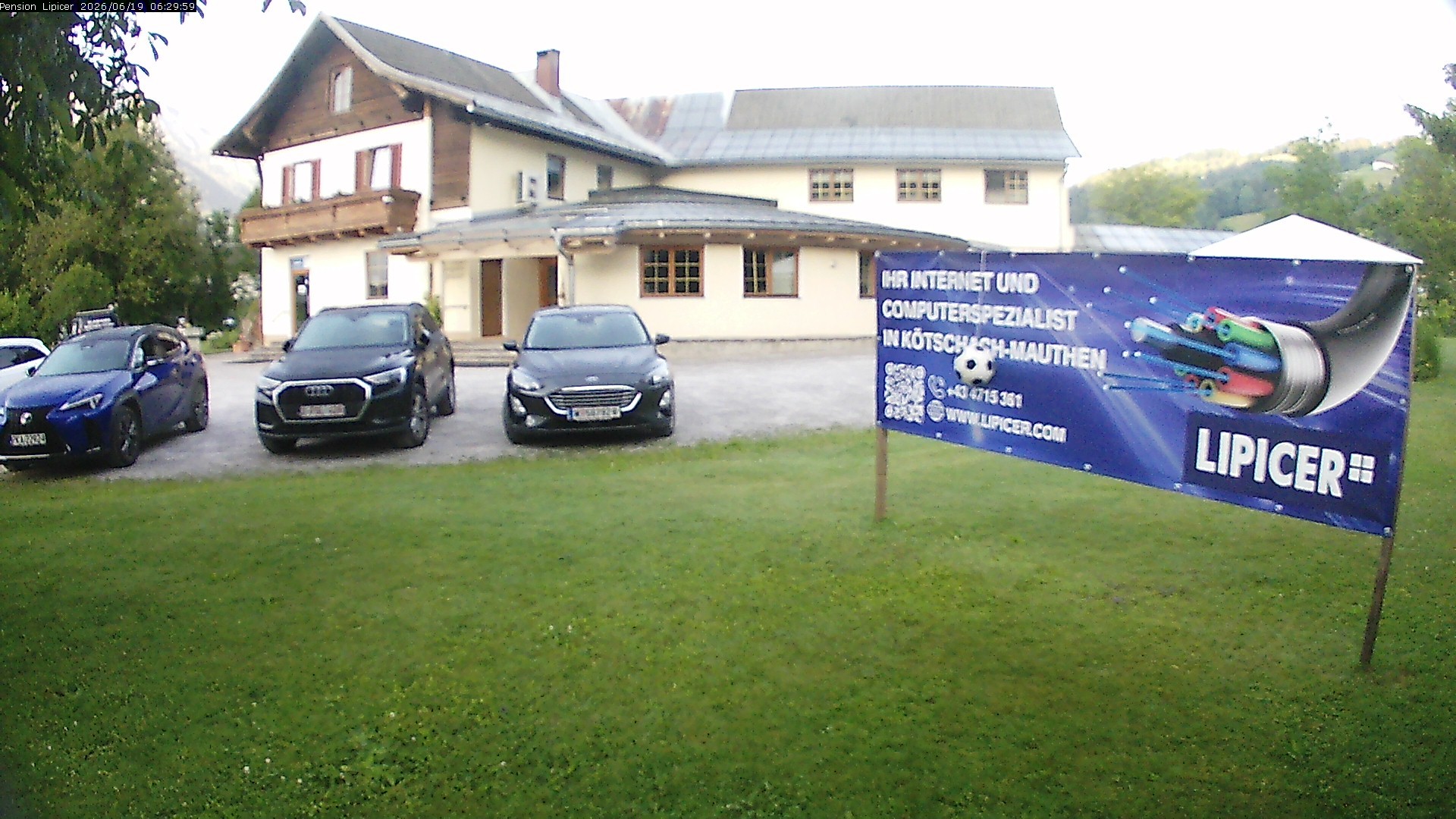 Archiv Foto Webcam Pension Lipicer in Kötschach Mauthen, Kärnten
