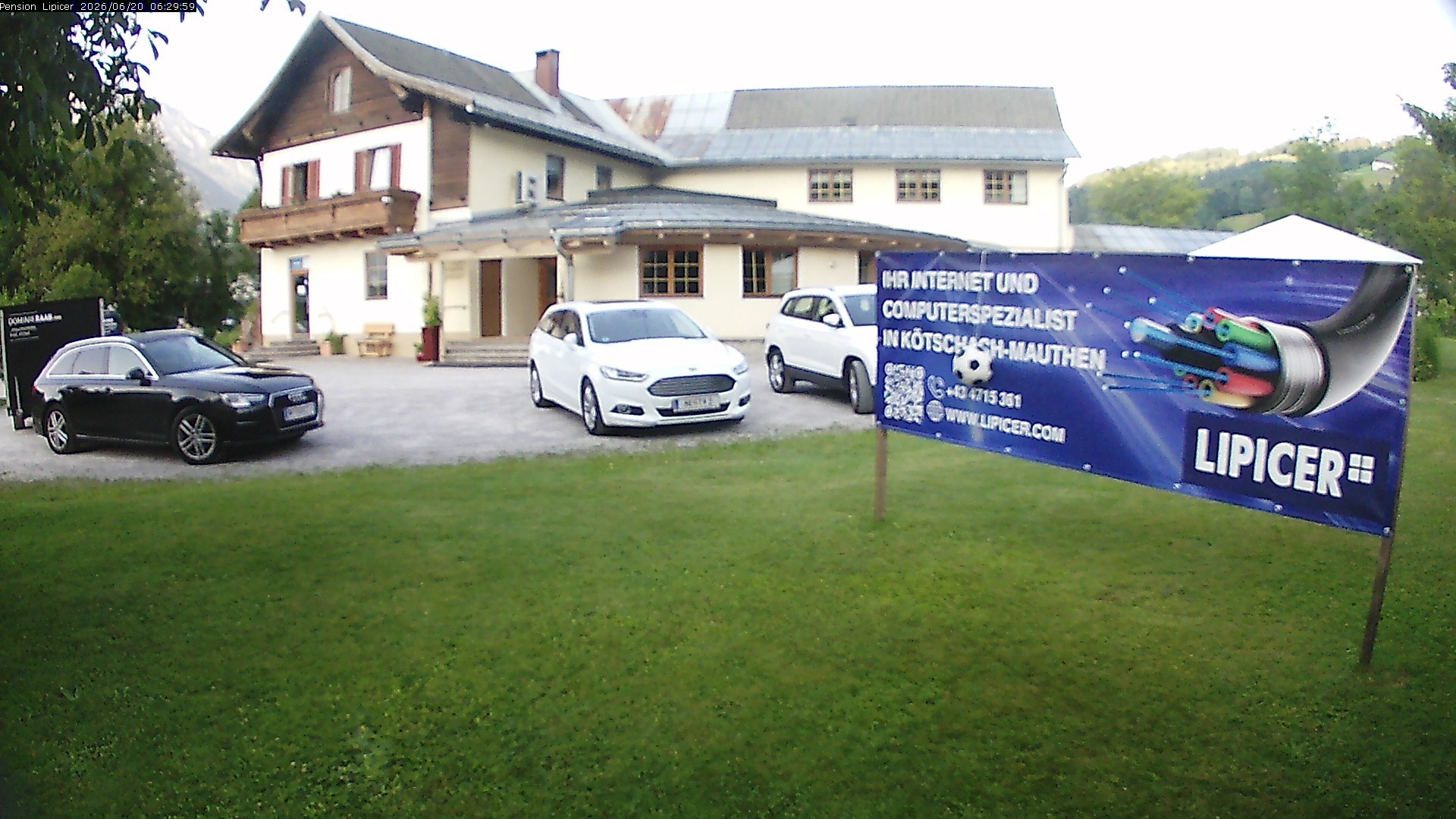 Archiv Foto Webcam Pension Lipicer in Kötschach Mauthen, Kärnten