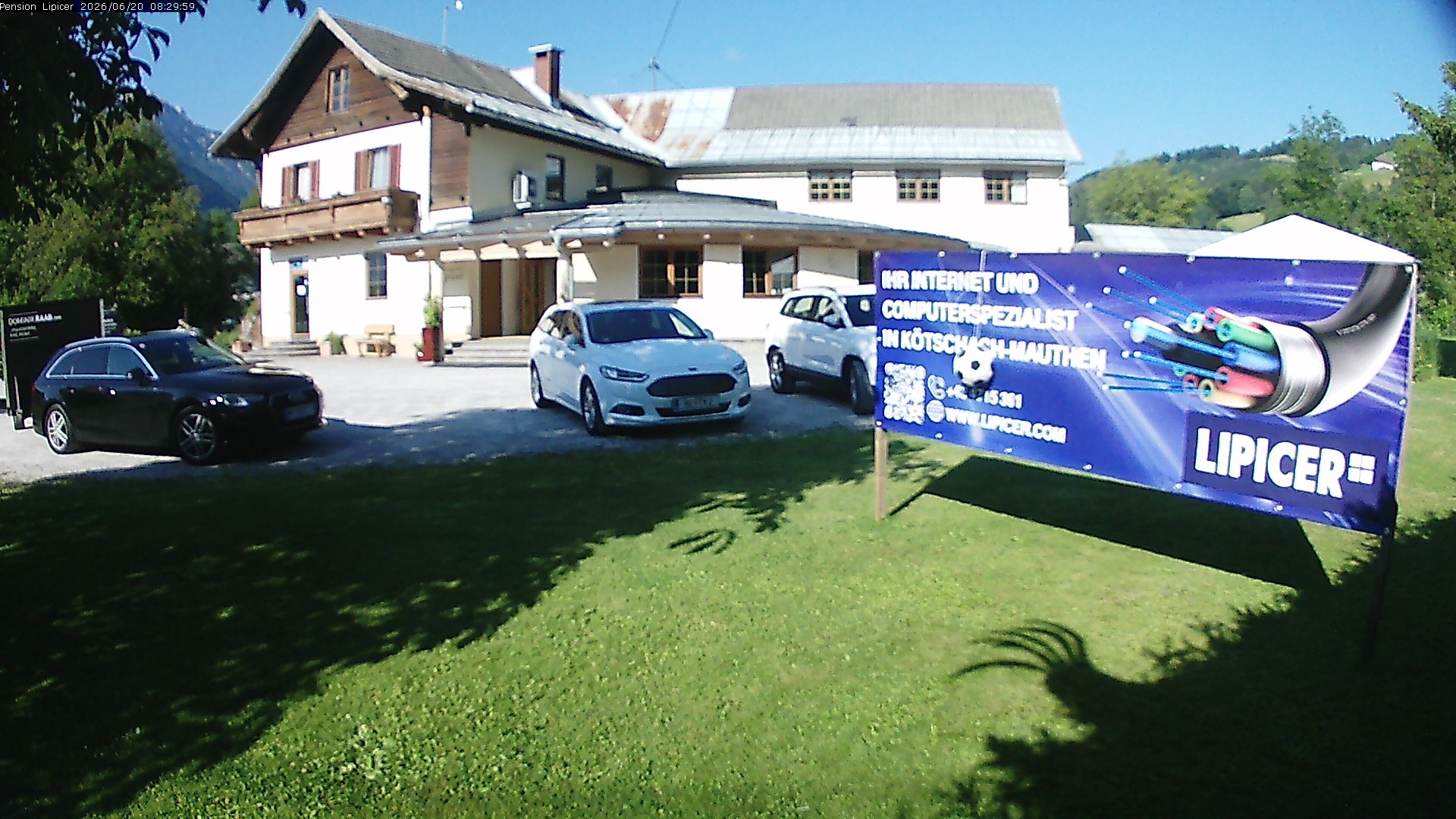 Archiv Foto Webcam Pension Lipicer in Kötschach Mauthen, Kärnten
