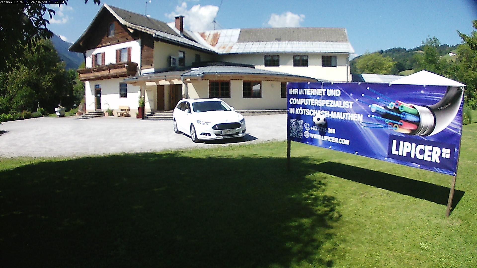 Archiv Foto Webcam Pension Lipicer in Kötschach Mauthen, Kärnten