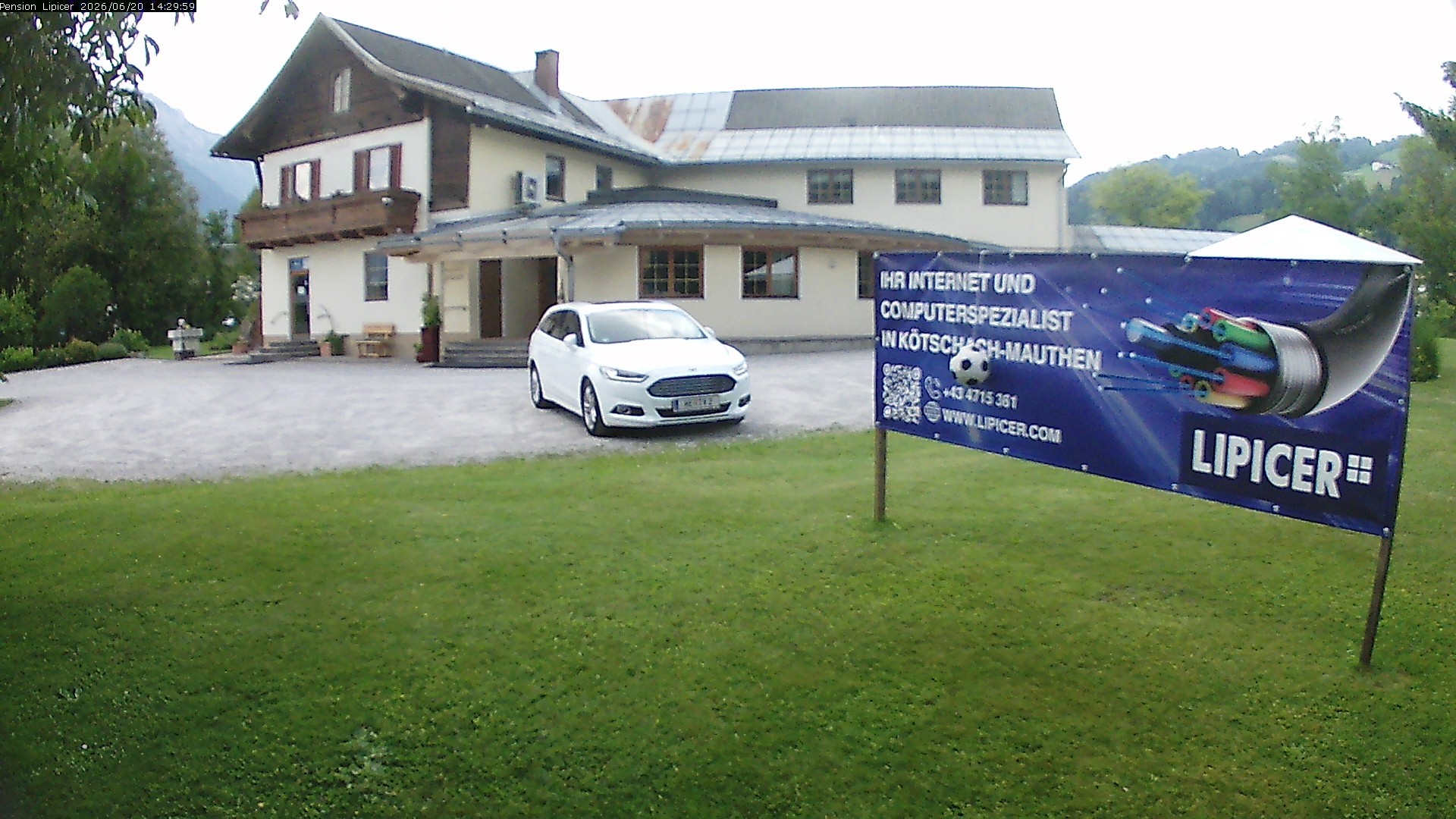 Archiv Foto Webcam Pension Lipicer in Kötschach Mauthen, Kärnten