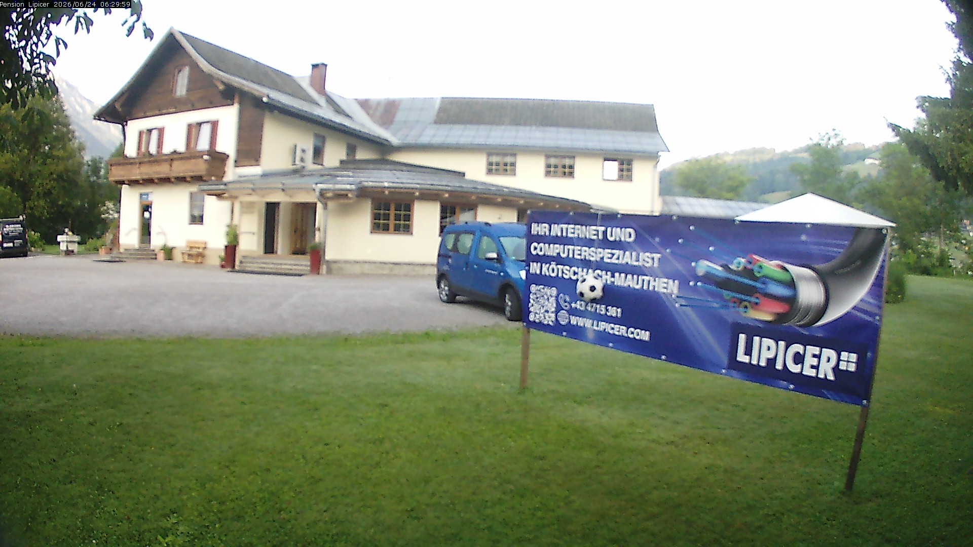 Archiv Foto Webcam Pension Lipicer in Kötschach Mauthen, Kärnten