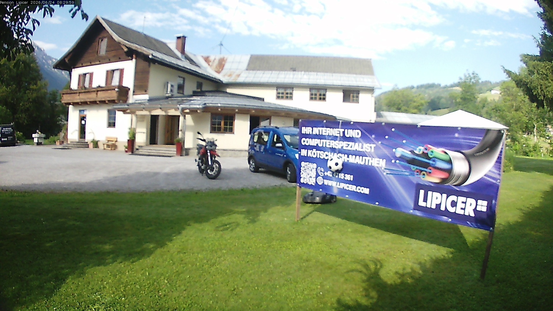 Archiv Foto Webcam Pension Lipicer in Kötschach Mauthen, Kärnten