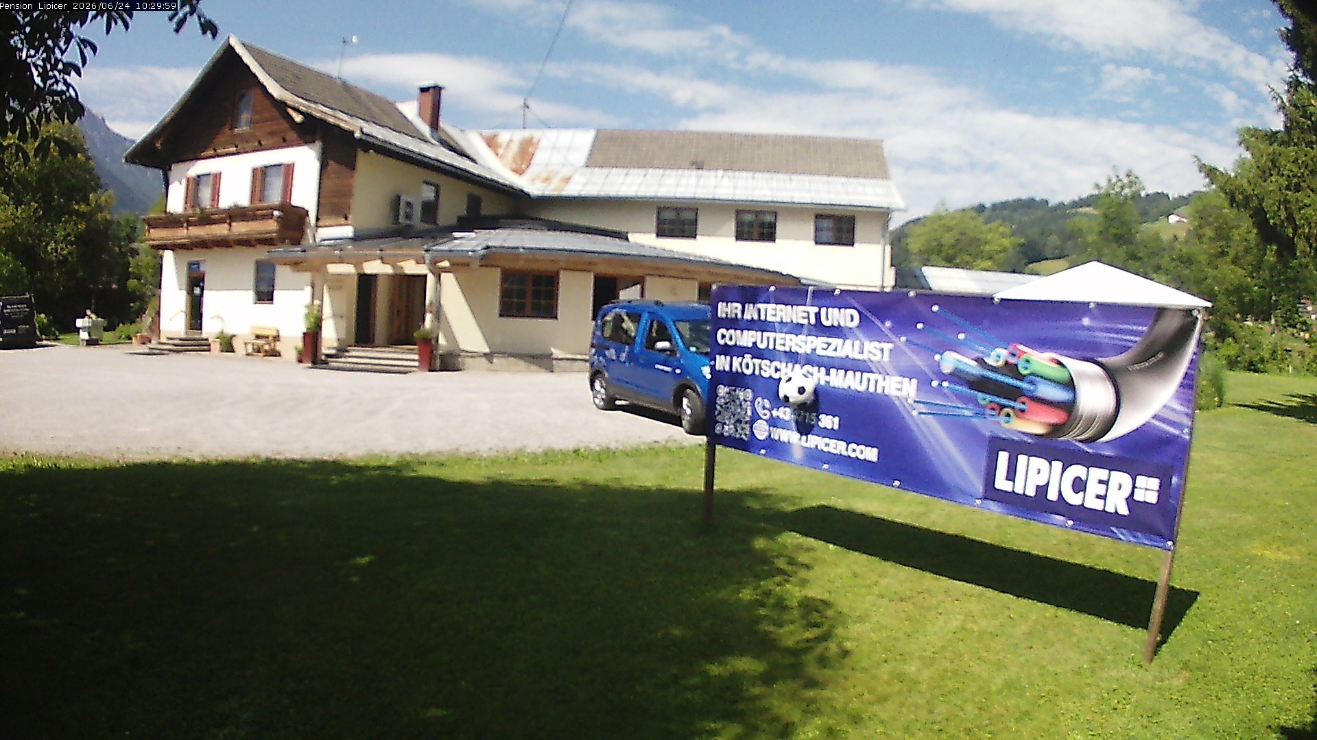 Archiv Foto Webcam Pension Lipicer in Kötschach Mauthen, Kärnten