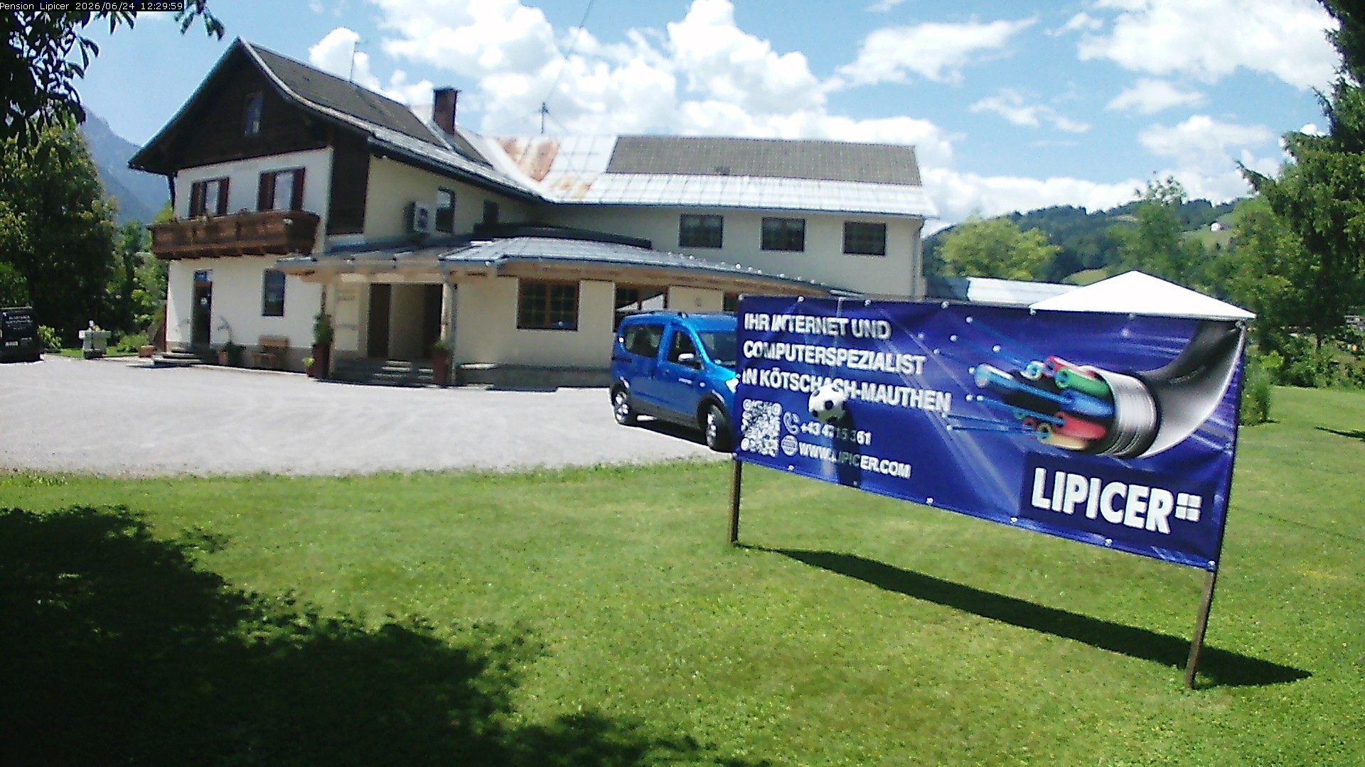 Archiv Foto Webcam Pension Lipicer in Kötschach Mauthen, Kärnten