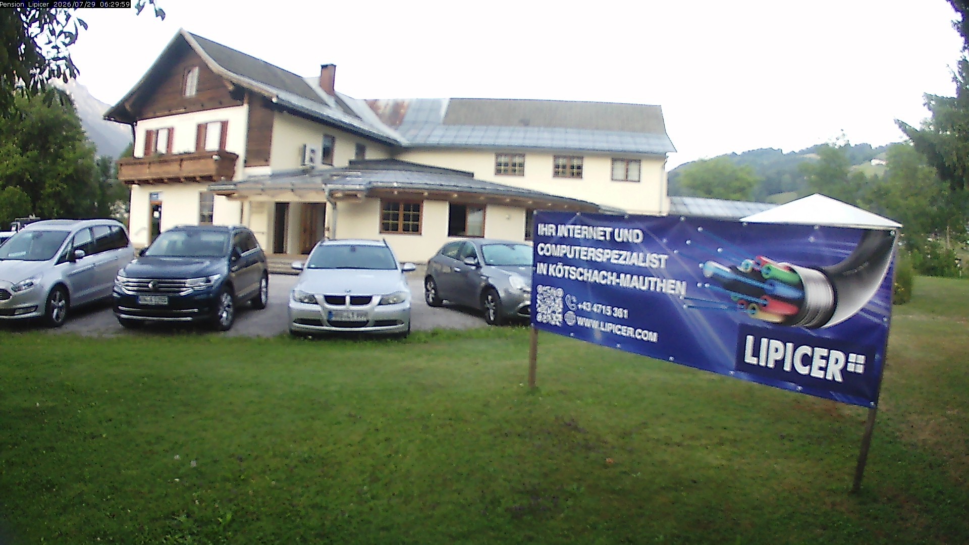 Archiv Foto Webcam Pension Lipicer in Kötschach Mauthen, Kärnten