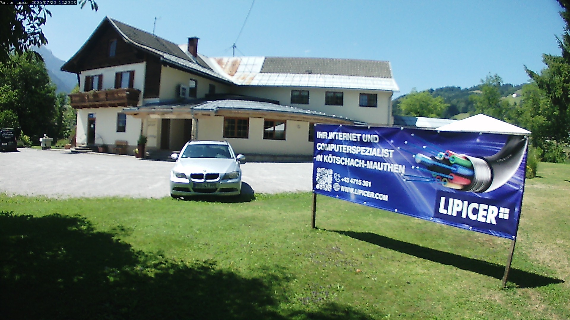 Archiv Foto Webcam Pension Lipicer in Kötschach Mauthen, Kärnten