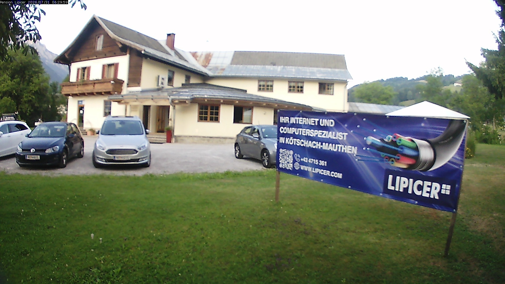 Archived image Webcam Kötschach Mauthen Hotel Lipicer, Carinthia