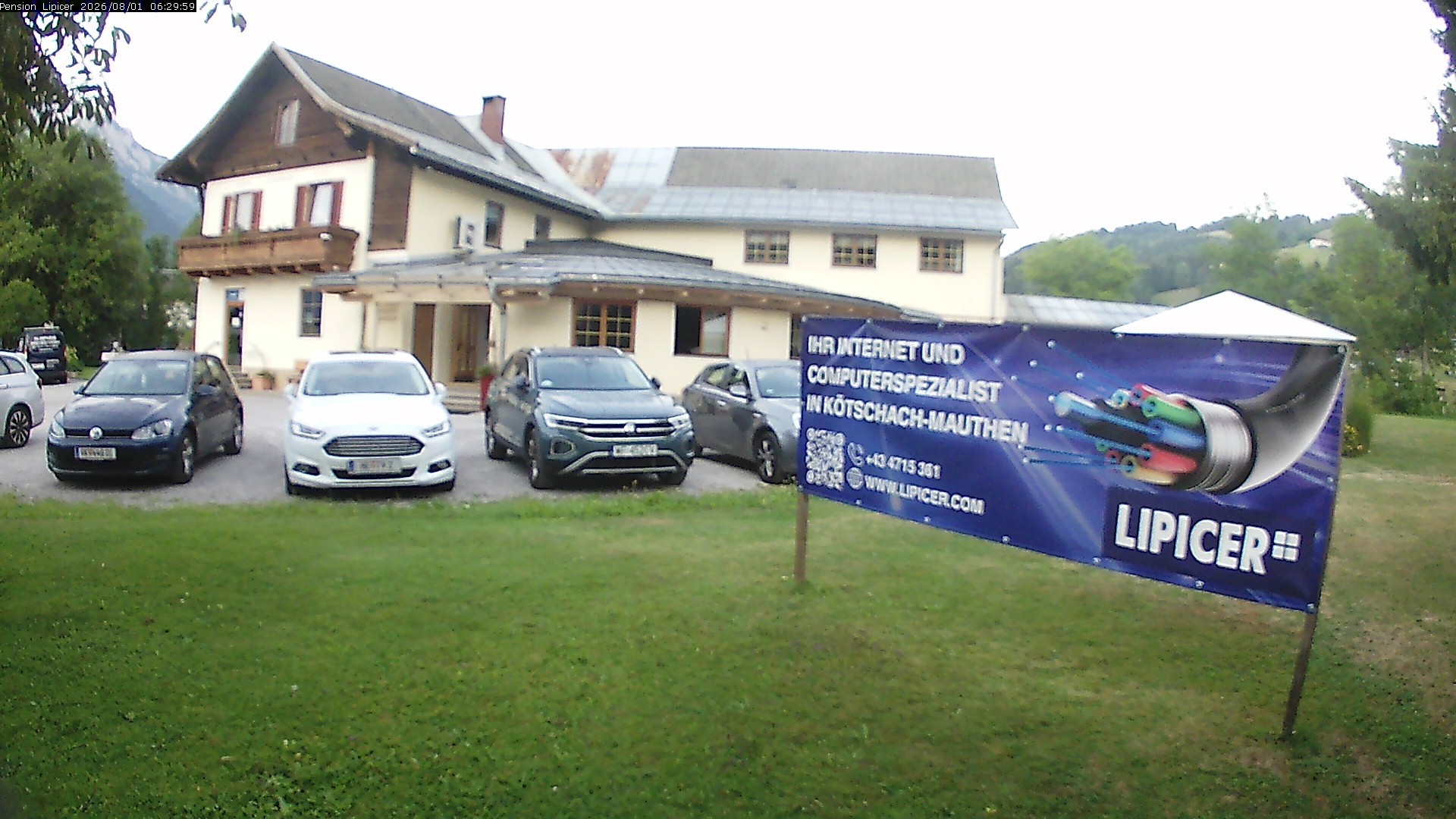 Archiv Foto Webcam Pension Lipicer in Kötschach Mauthen, Kärnten
