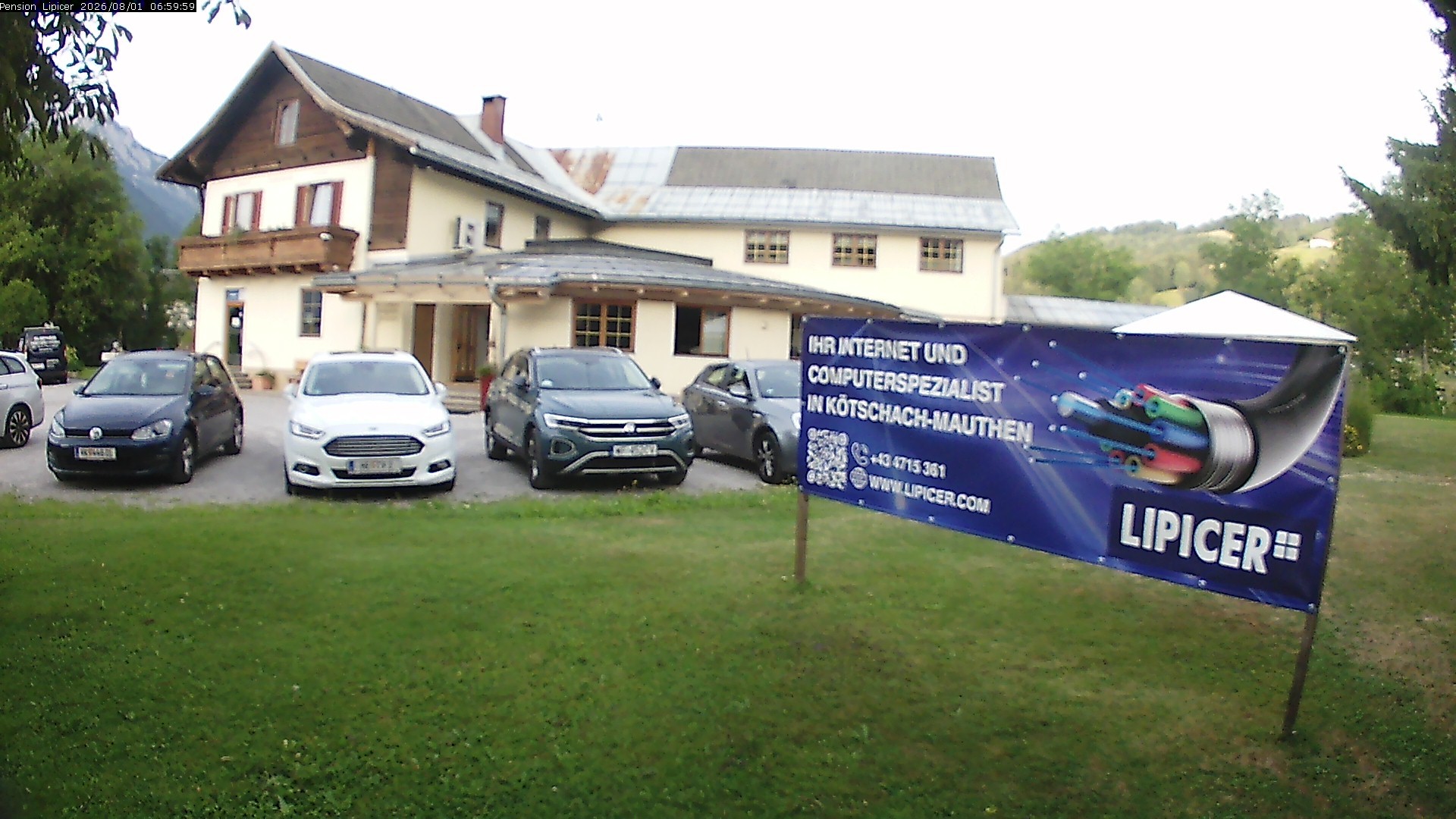 Archiv Foto Webcam Pension Lipicer in Kötschach Mauthen, Kärnten