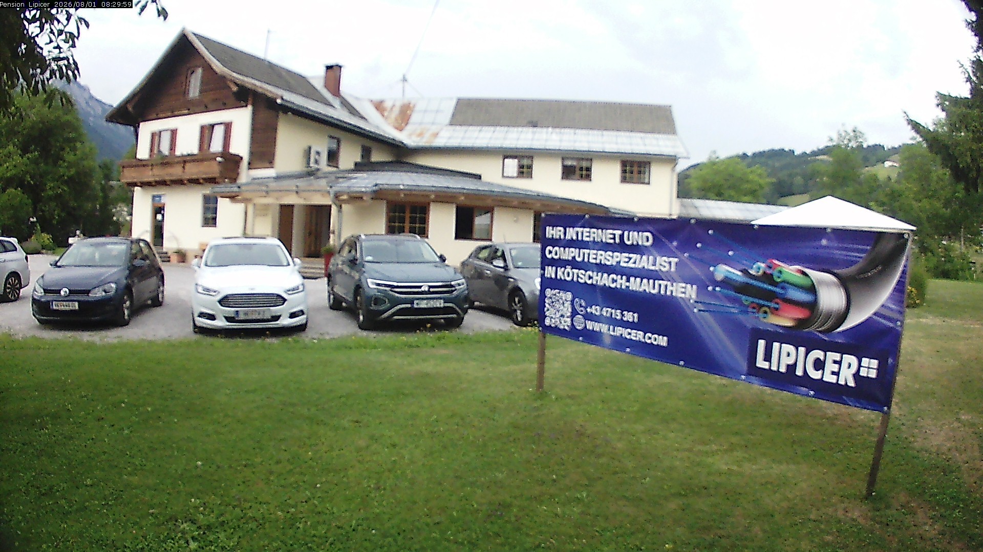 Archiv Foto Webcam Pension Lipicer in Kötschach Mauthen, Kärnten