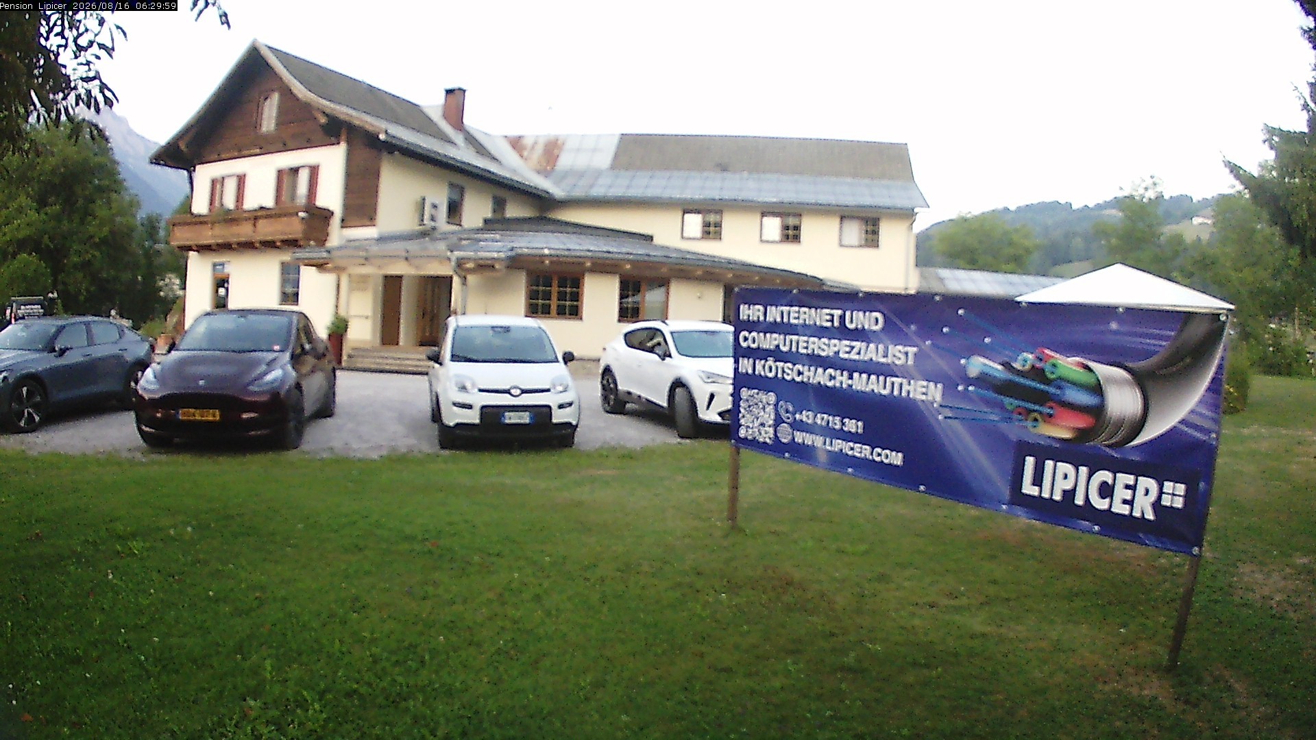 Archived image Webcam Kötschach Mauthen Hotel Lipicer, Carinthia