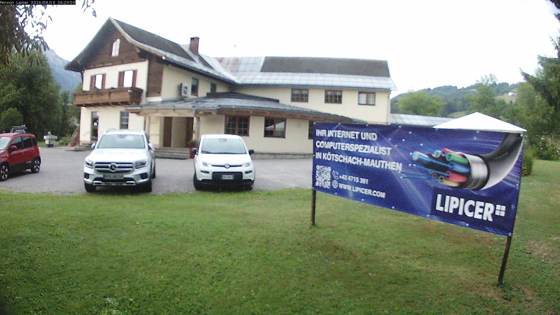 Archiv Foto Webcam Pension Lipicer in Kötschach Mauthen, Kärnten