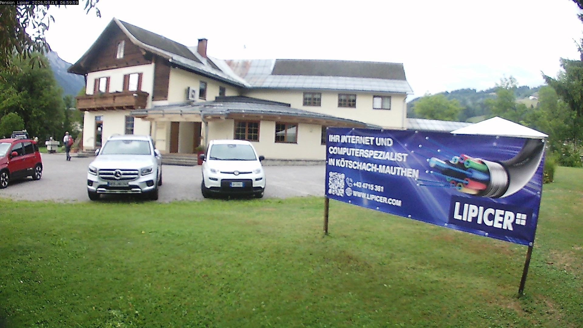 Archiv Foto Webcam Pension Lipicer in Kötschach Mauthen, Kärnten