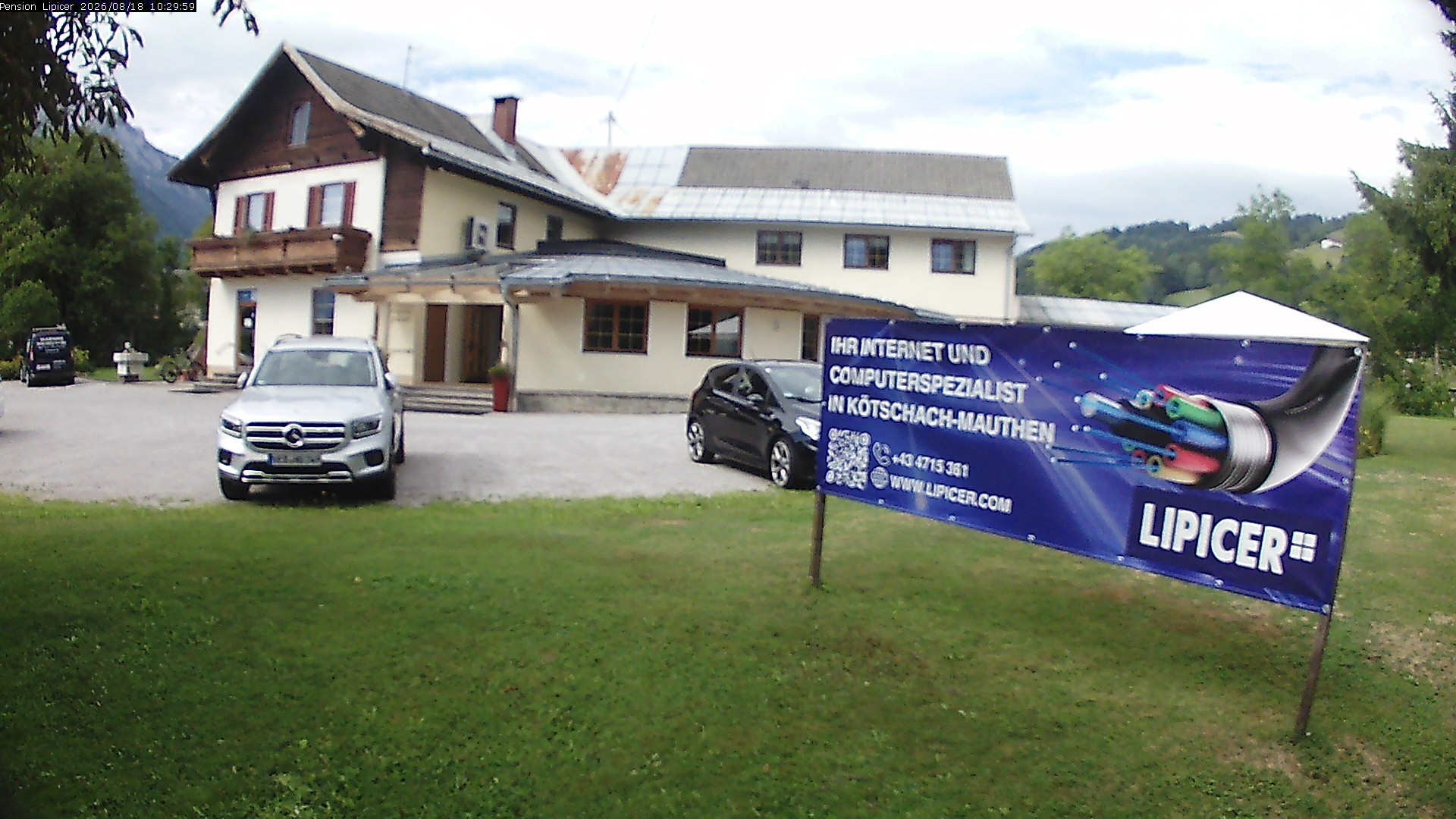 Archiv Foto Webcam Pension Lipicer in Kötschach Mauthen, Kärnten