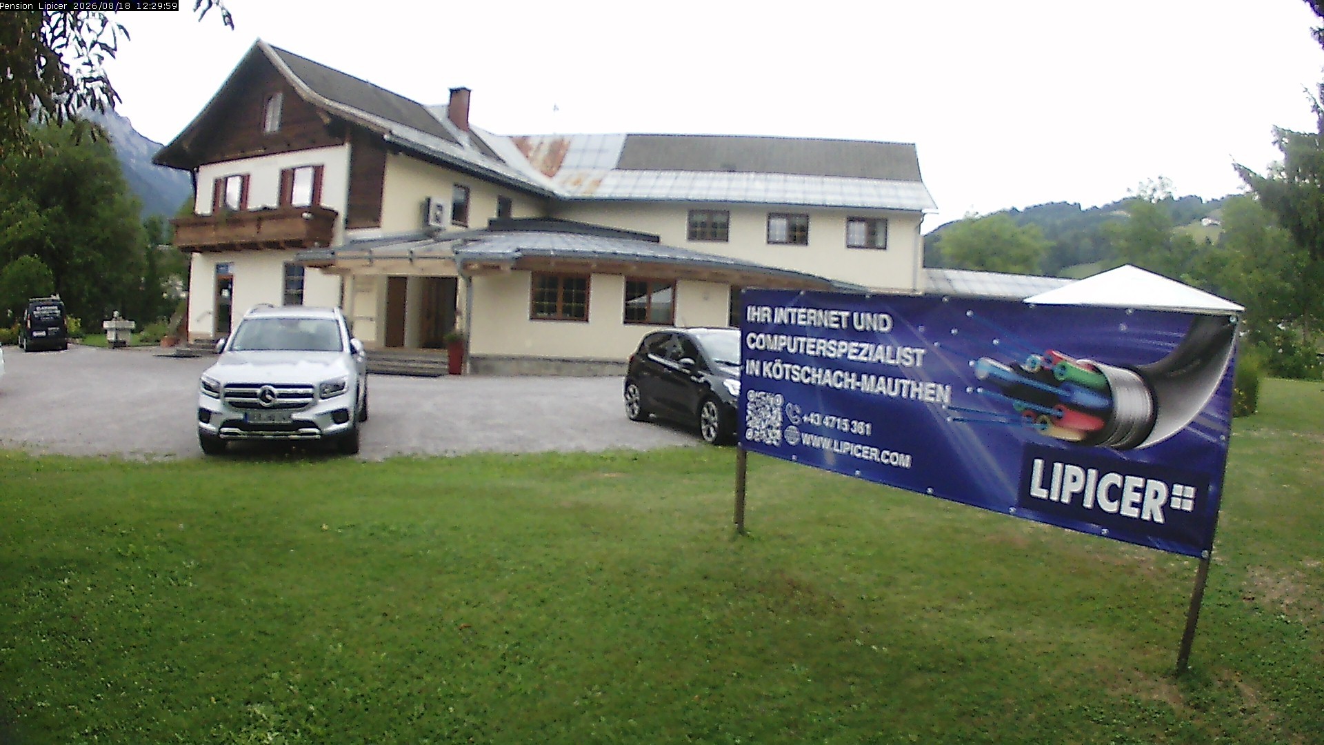 Archiv Foto Webcam Pension Lipicer in Kötschach Mauthen, Kärnten