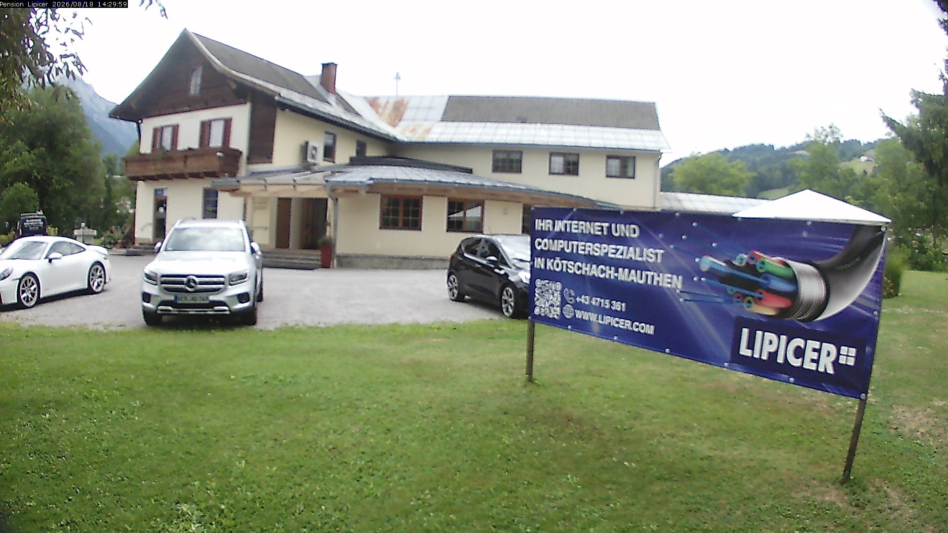 Archiv Foto Webcam Pension Lipicer in Kötschach Mauthen, Kärnten