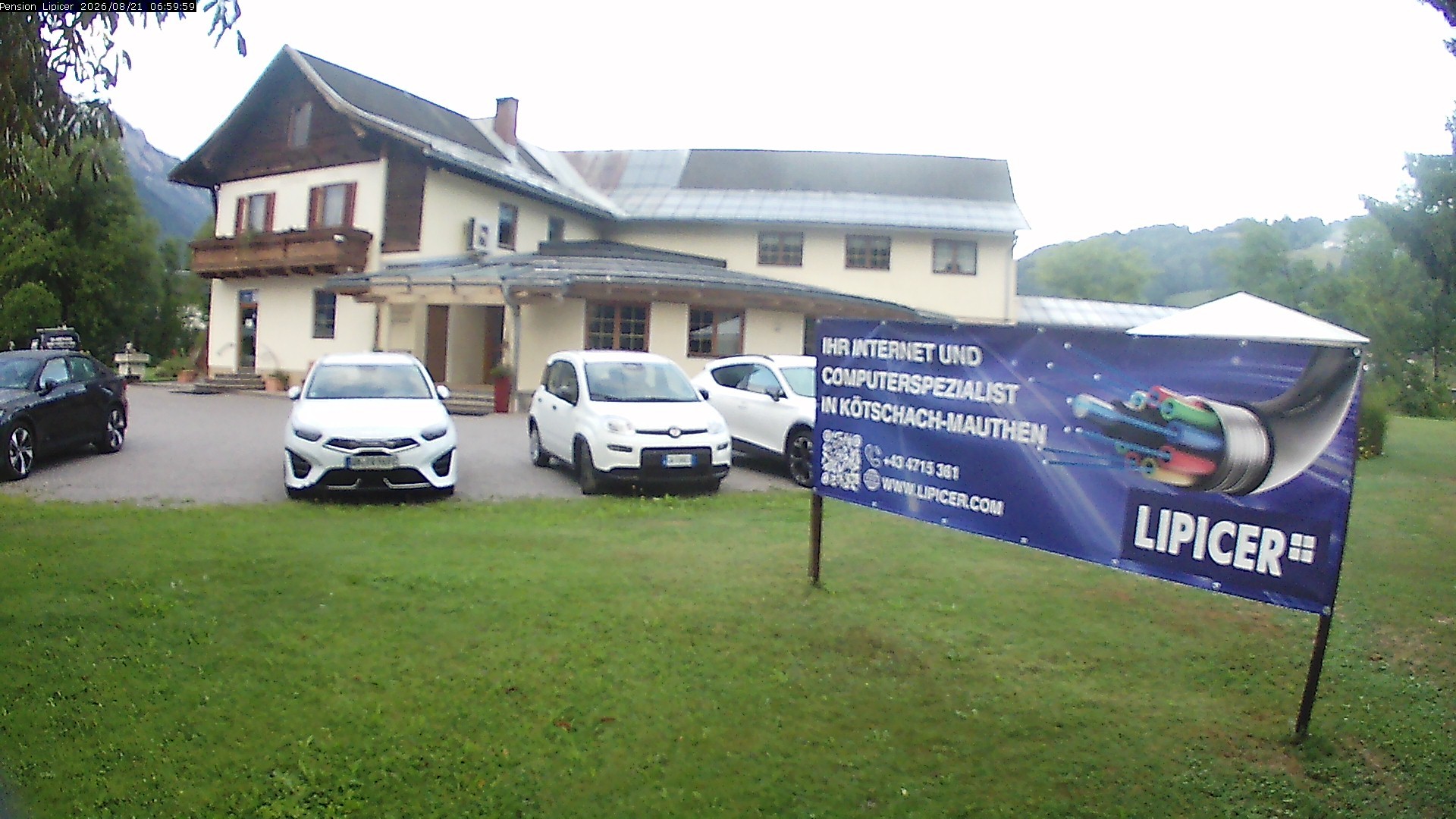 Archived image Webcam Kötschach Mauthen Hotel Lipicer, Carinthia