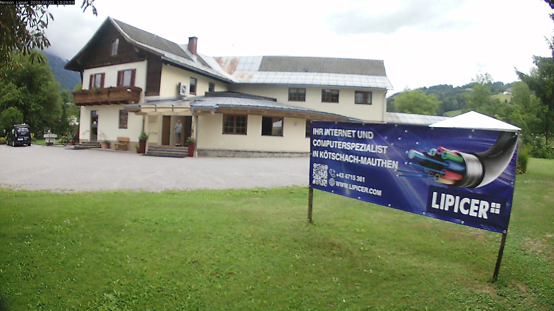 Archived image Webcam Kötschach Mauthen Hotel Lipicer, Carinthia