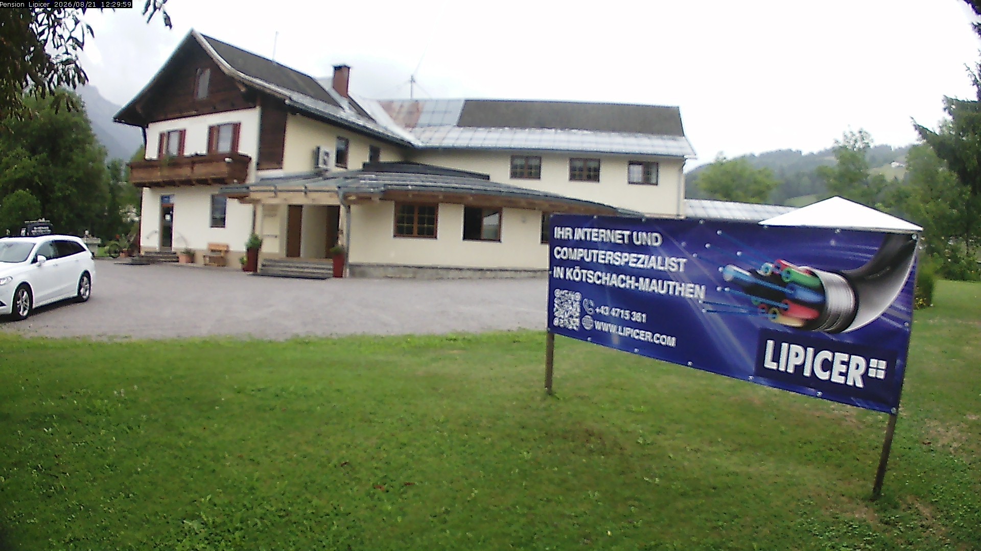 Archived image Webcam Kötschach Mauthen Hotel Lipicer, Carinthia