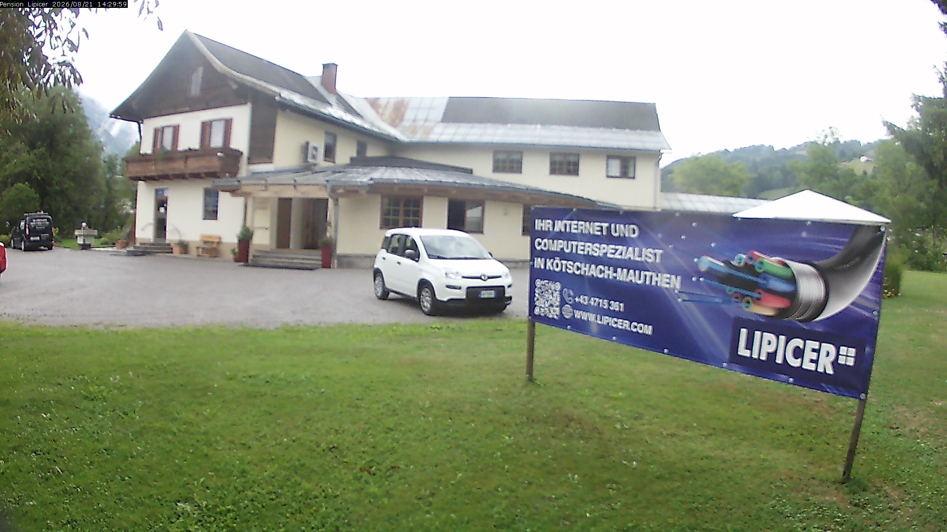 Archived image Webcam Kötschach Mauthen Hotel Lipicer, Carinthia