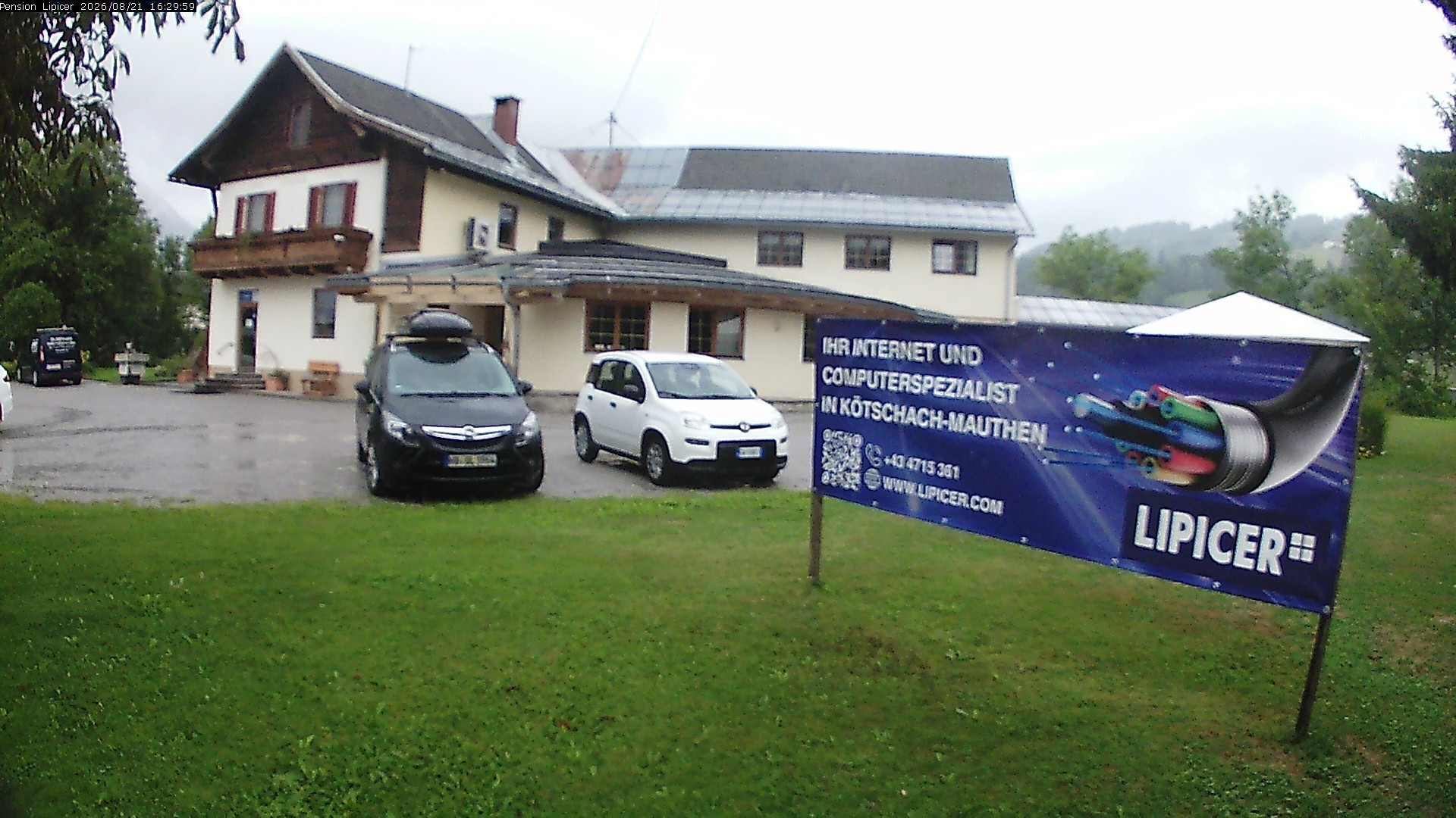 Archived image Webcam Kötschach Mauthen Hotel Lipicer, Carinthia