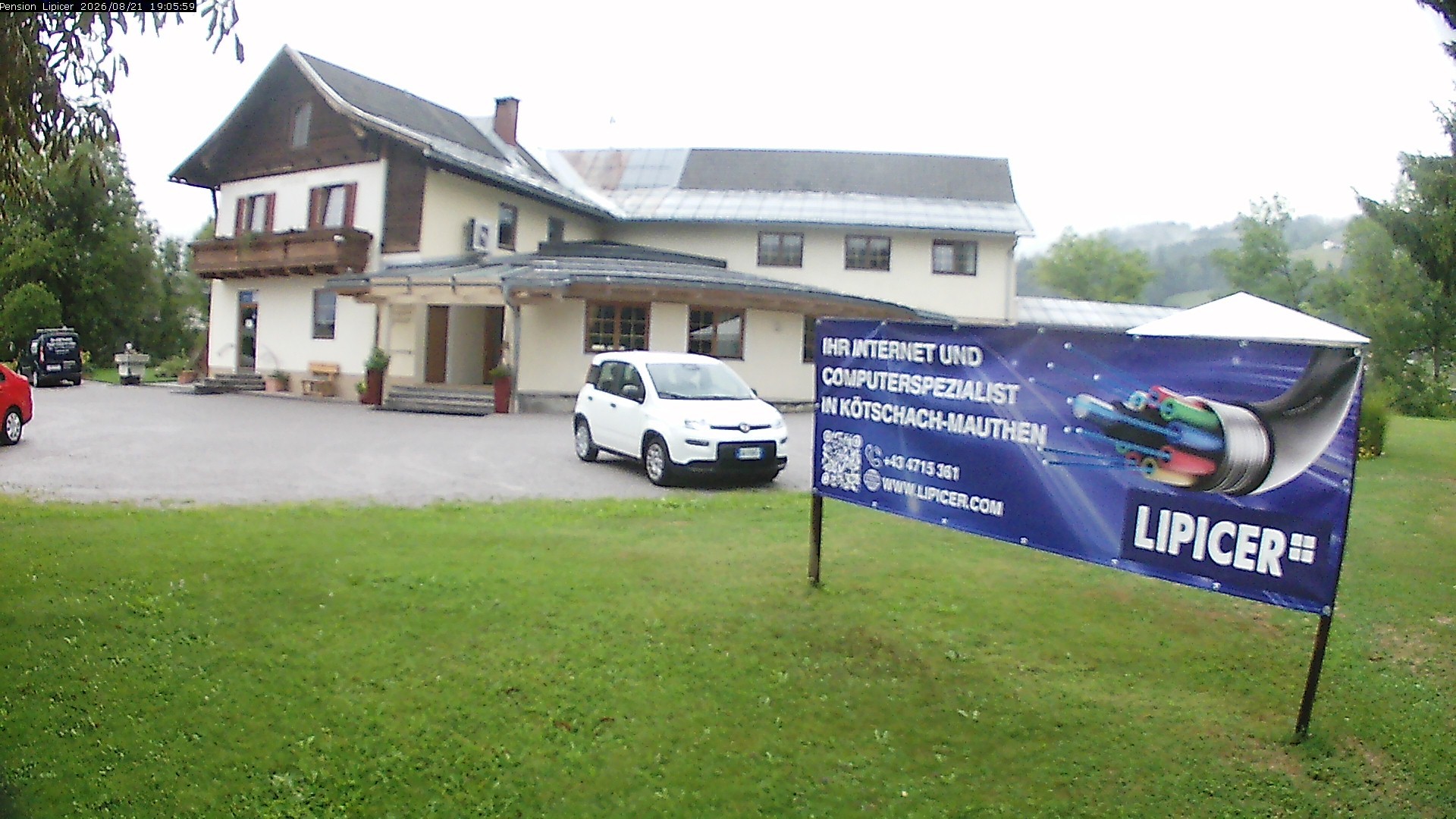 Archived image Webcam Kötschach Mauthen Hotel Lipicer, Carinthia