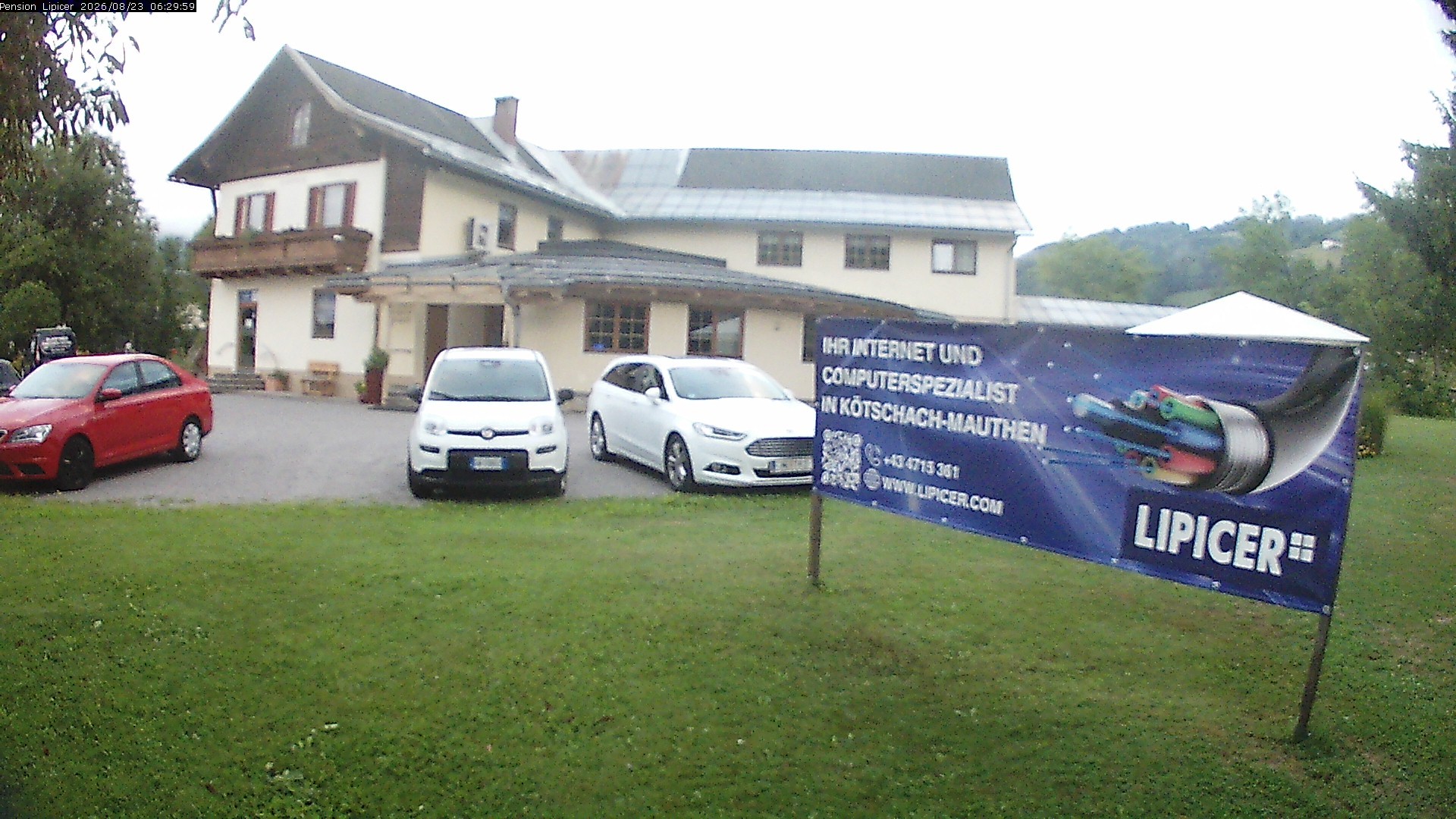 Archiv Foto Webcam Pension Lipicer in Kötschach Mauthen, Kärnten
