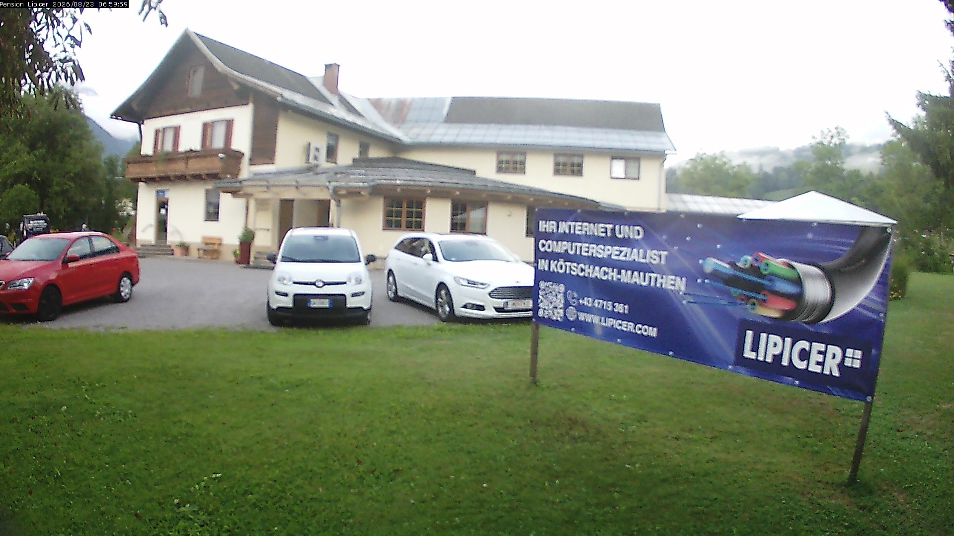 Archiv Foto Webcam Pension Lipicer in Kötschach Mauthen, Kärnten