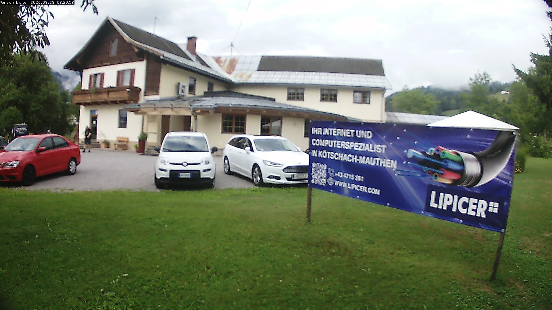 Archiv Foto Webcam Pension Lipicer in Kötschach Mauthen, Kärnten