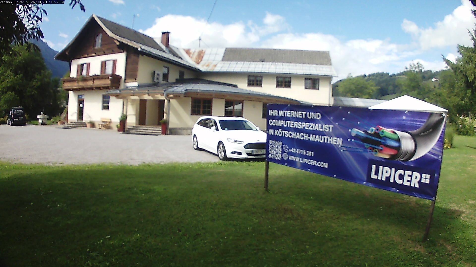 Archiv Foto Webcam Pension Lipicer in Kötschach Mauthen, Kärnten