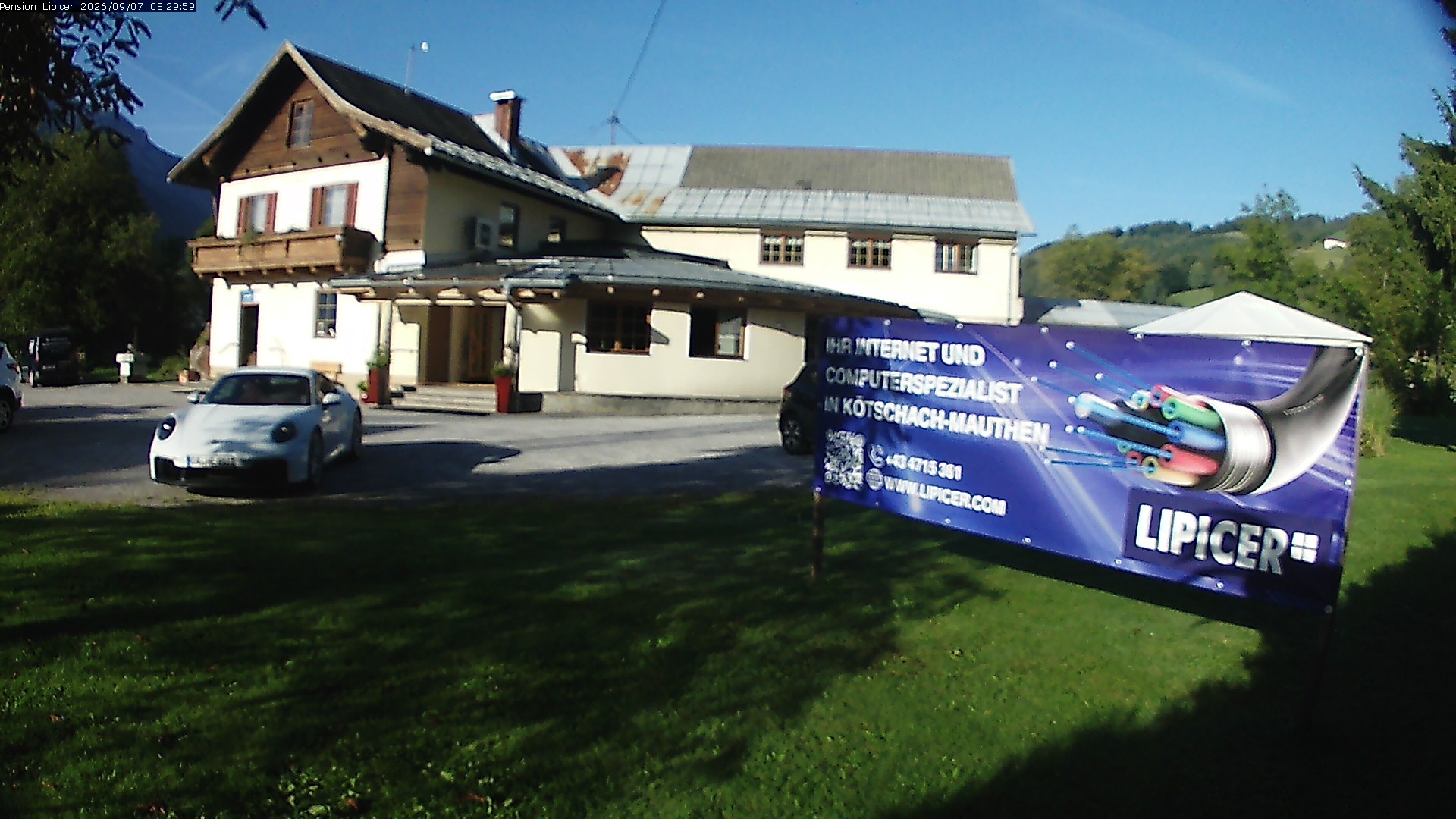 Archiv Foto Webcam Pension Lipicer in Kötschach Mauthen, Kärnten