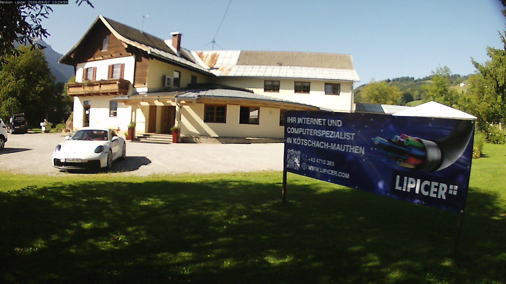 Archiv Foto Webcam Pension Lipicer in Kötschach Mauthen, Kärnten