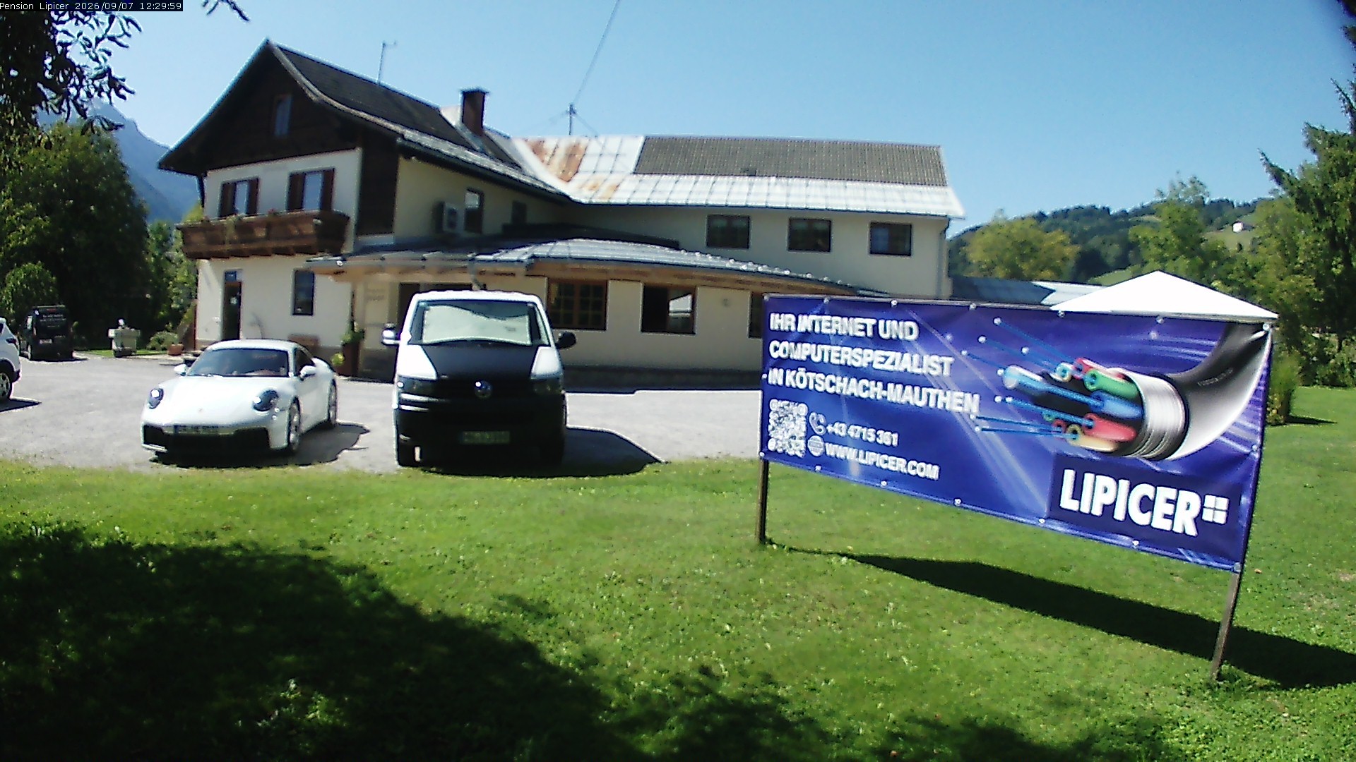 Archiv Foto Webcam Pension Lipicer in Kötschach Mauthen, Kärnten