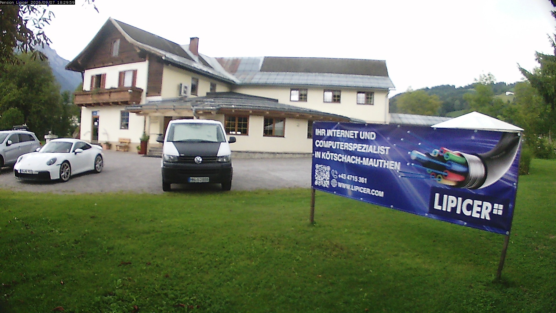 Archiv Foto Webcam Pension Lipicer in Kötschach Mauthen, Kärnten