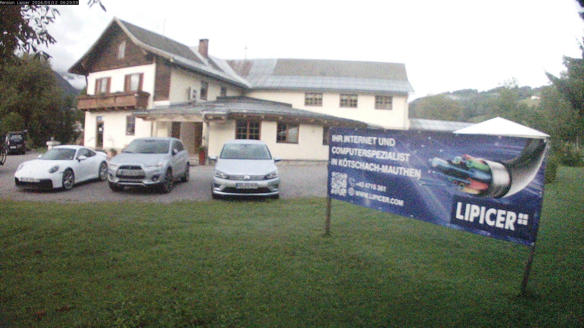 Archiv Foto Webcam Pension Lipicer in Kötschach Mauthen, Kärnten