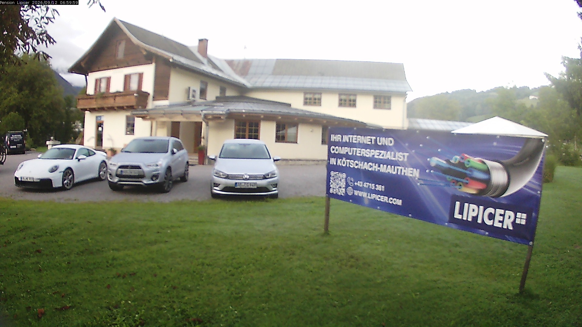 Archiv Foto Webcam Pension Lipicer in Kötschach Mauthen, Kärnten