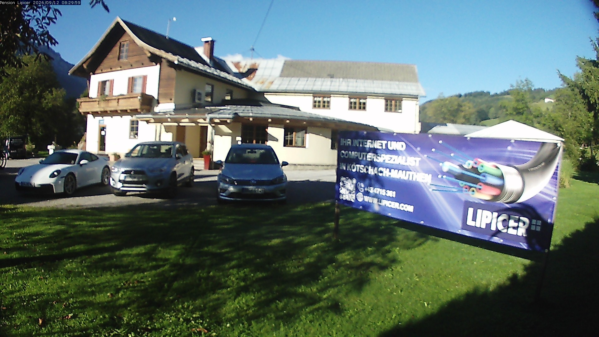 Archiv Foto Webcam Pension Lipicer in Kötschach Mauthen, Kärnten