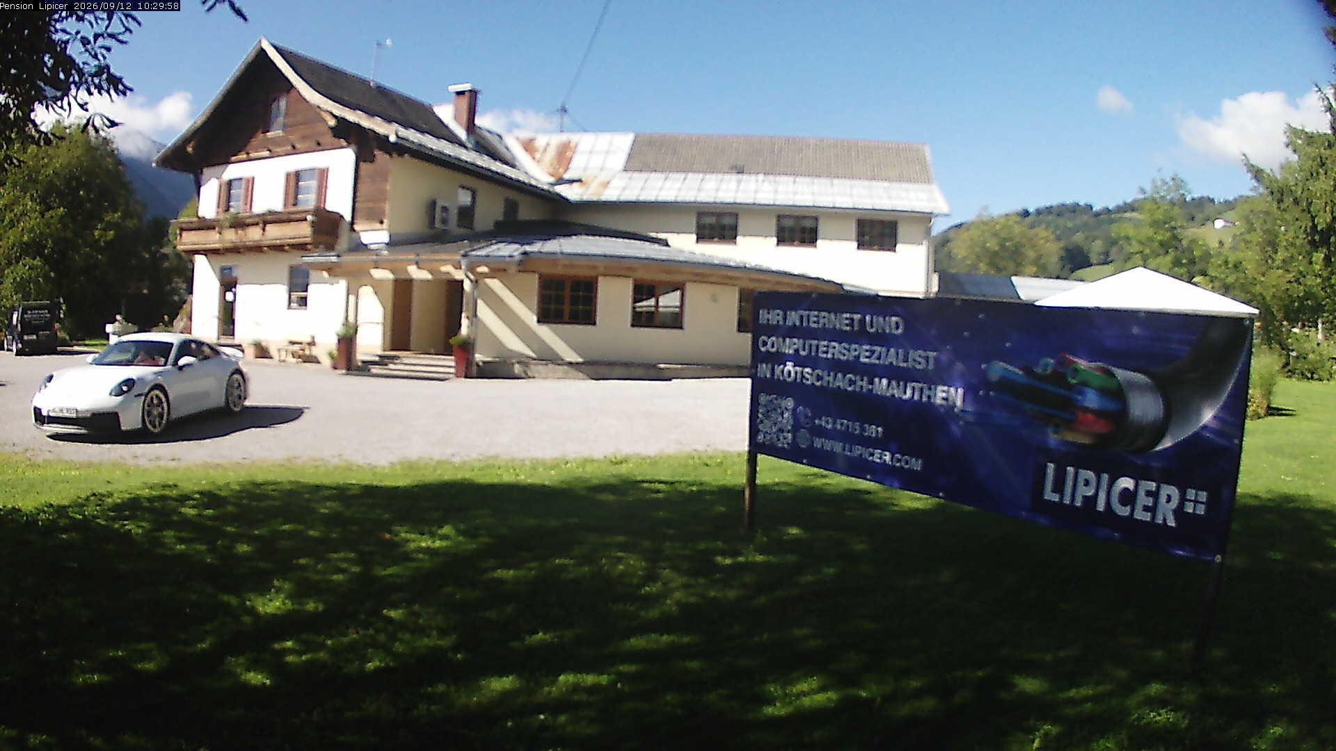 Archiv Foto Webcam Pension Lipicer in Kötschach Mauthen, Kärnten