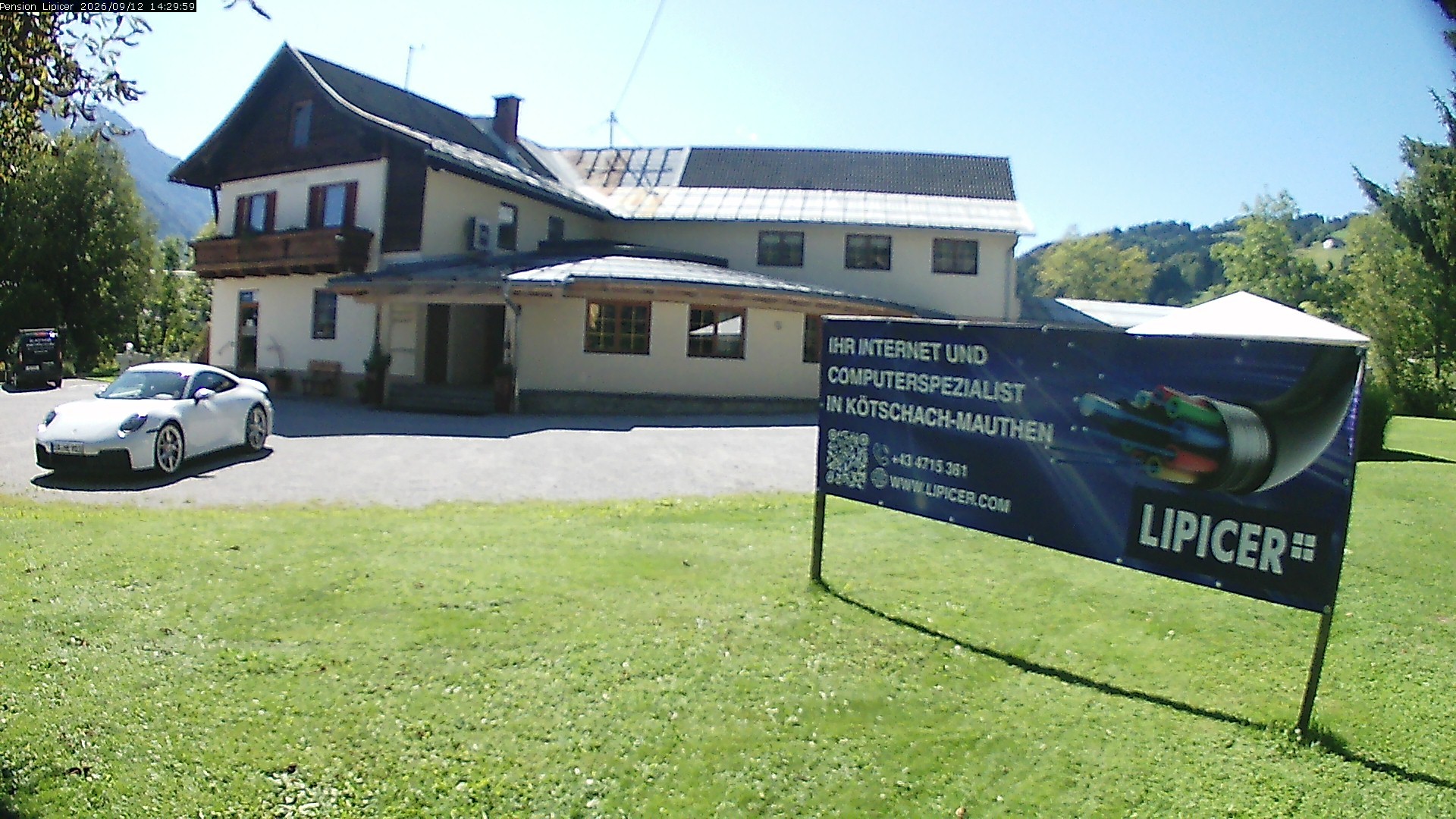 Archiv Foto Webcam Pension Lipicer in Kötschach Mauthen, Kärnten