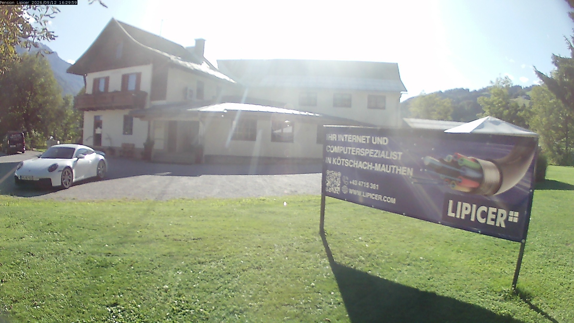 Archiv Foto Webcam Pension Lipicer in Kötschach Mauthen, Kärnten