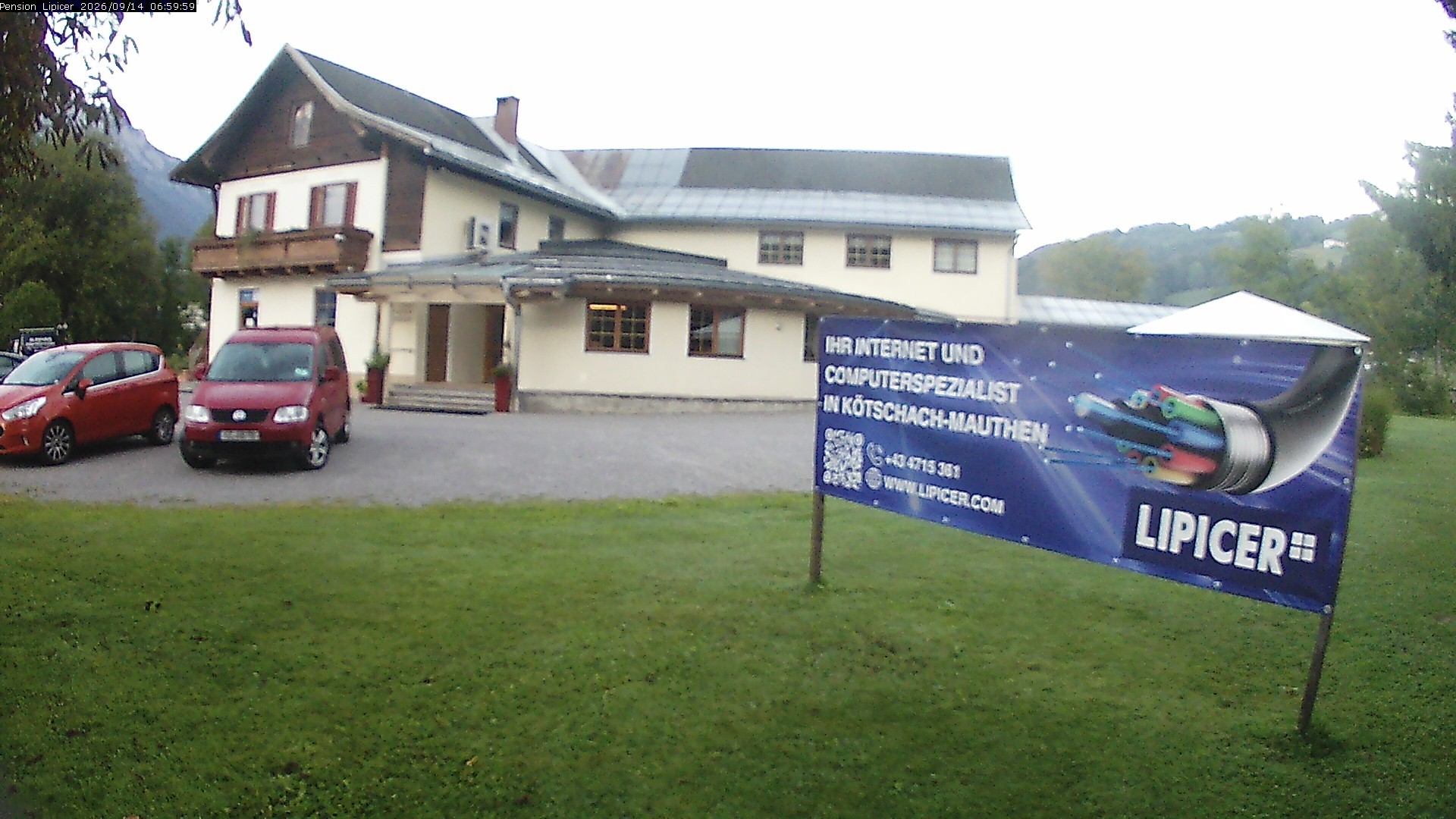 Archiv Foto Webcam Pension Lipicer in Kötschach Mauthen, Kärnten