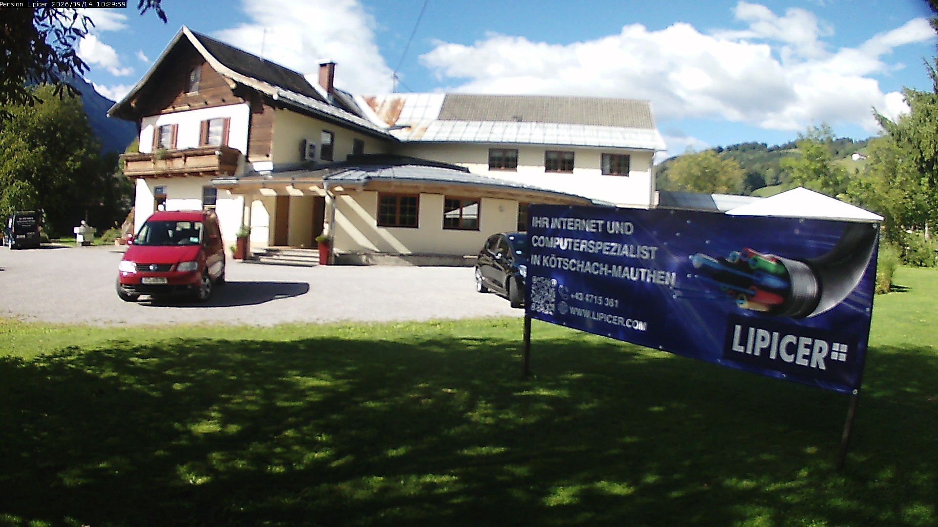 Archiv Foto Webcam Pension Lipicer in Kötschach Mauthen, Kärnten