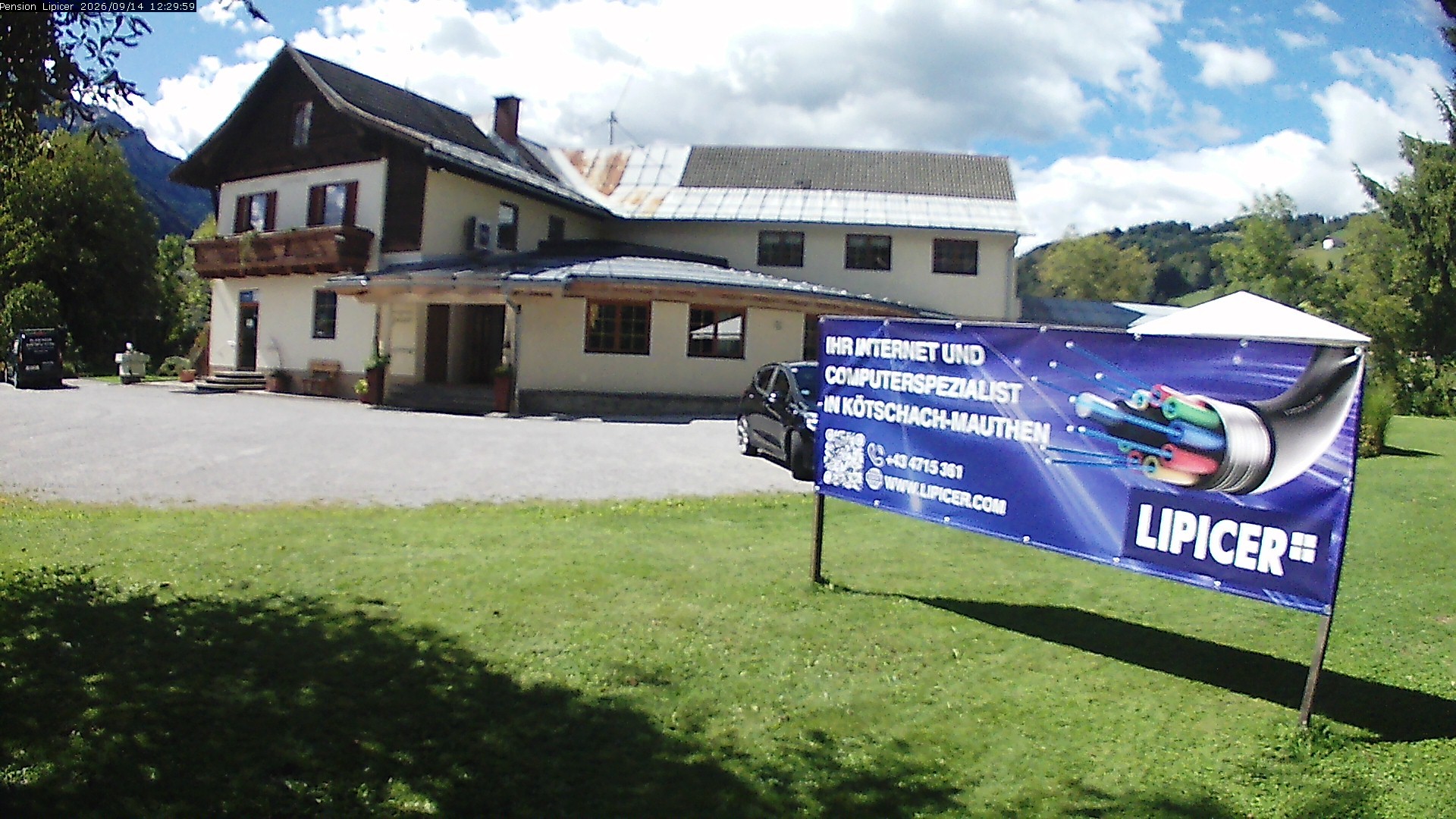 Archiv Foto Webcam Pension Lipicer in Kötschach Mauthen, Kärnten