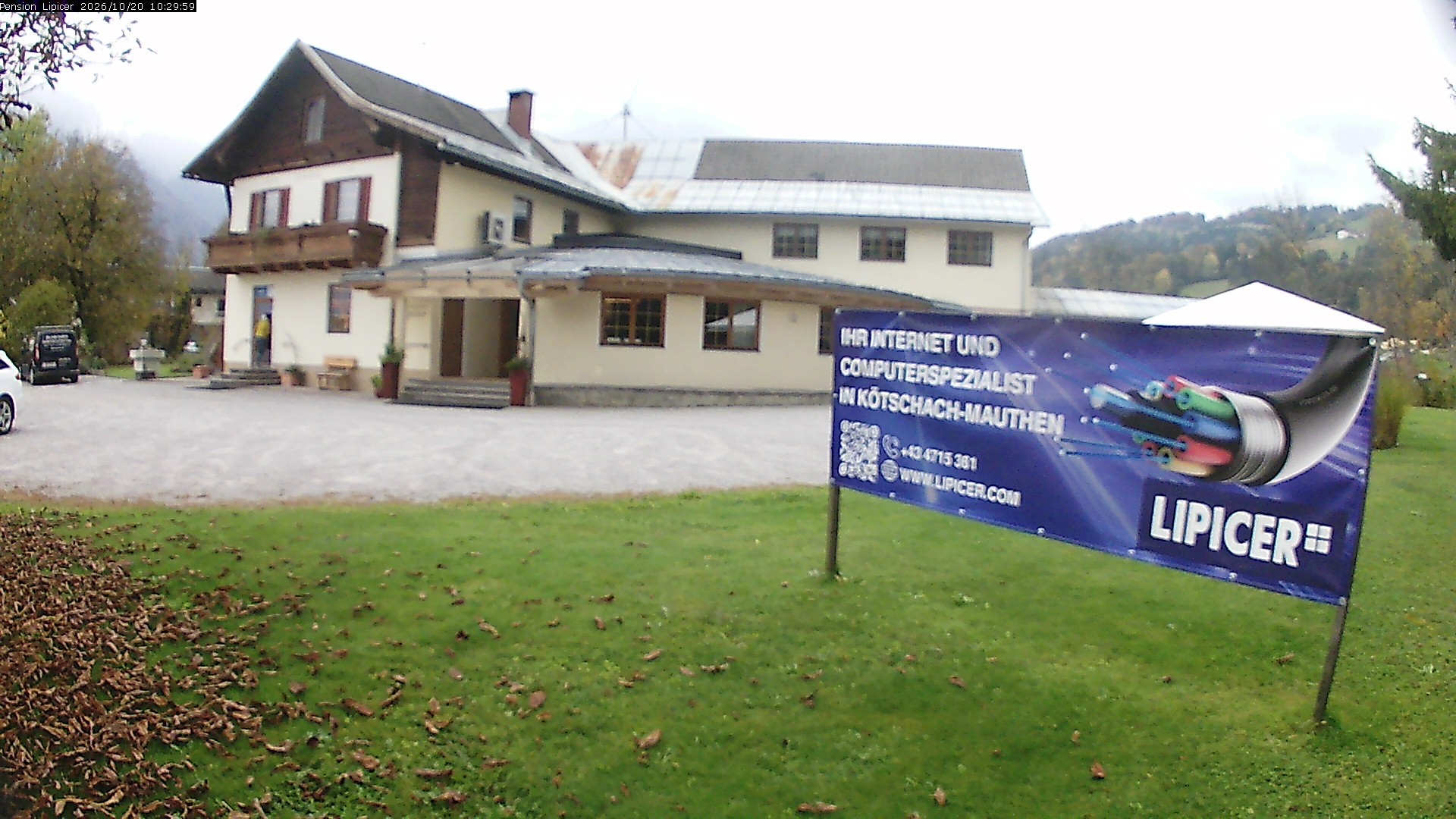 Archived image Webcam Kötschach Mauthen Hotel Lipicer, Carinthia