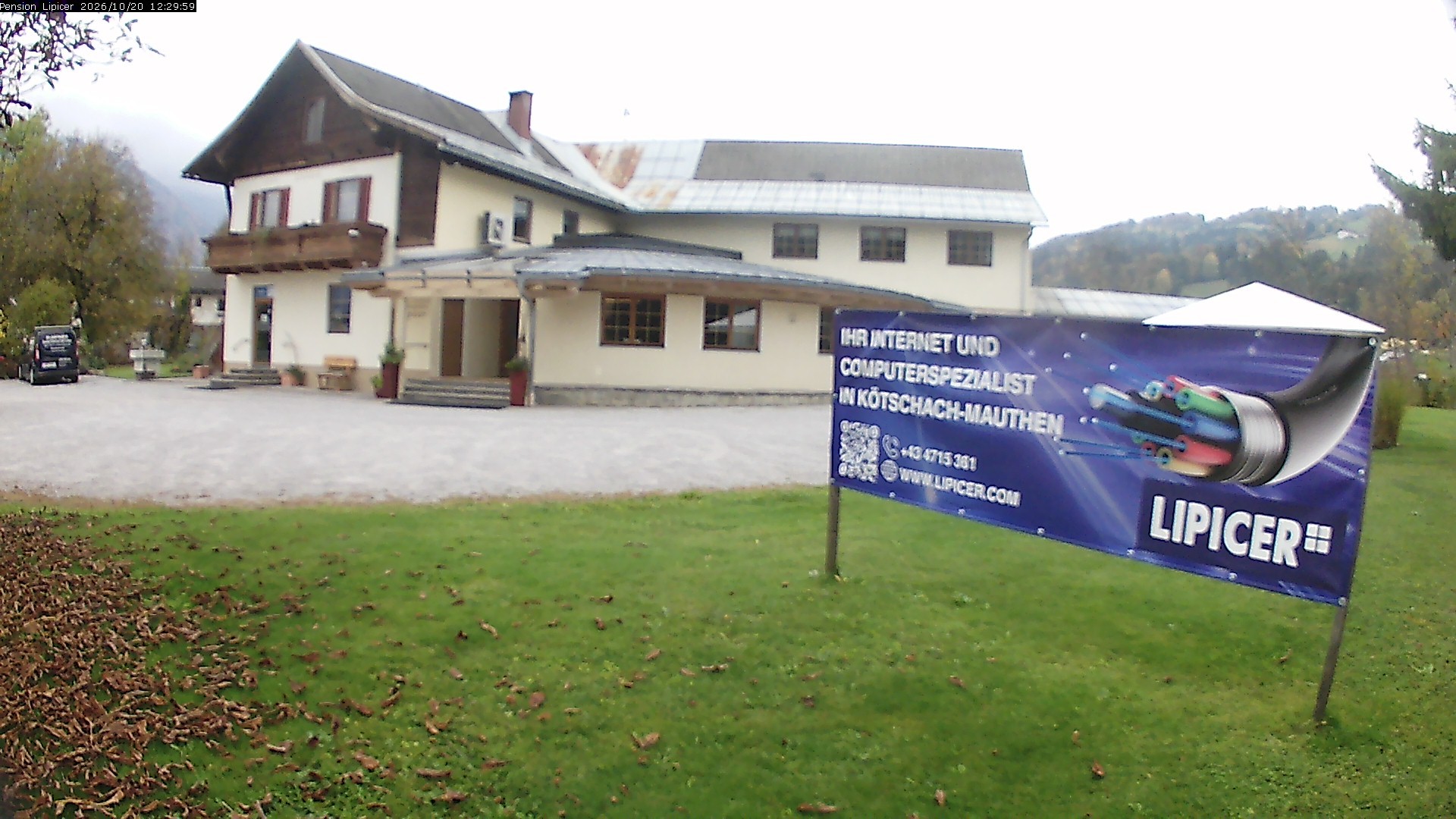 Archived image Webcam Kötschach Mauthen Hotel Lipicer, Carinthia