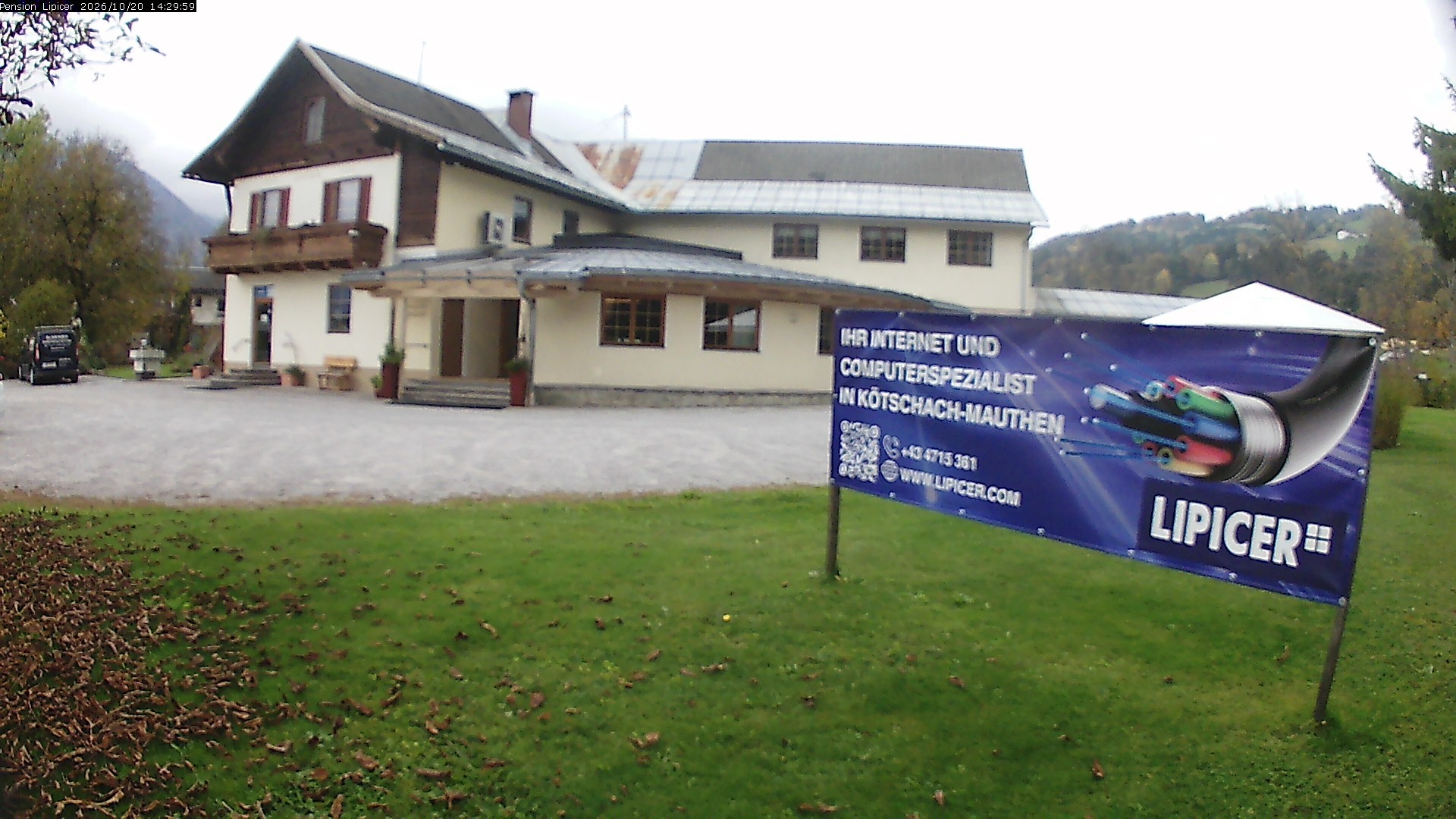 Archived image Webcam Kötschach Mauthen Hotel Lipicer, Carinthia